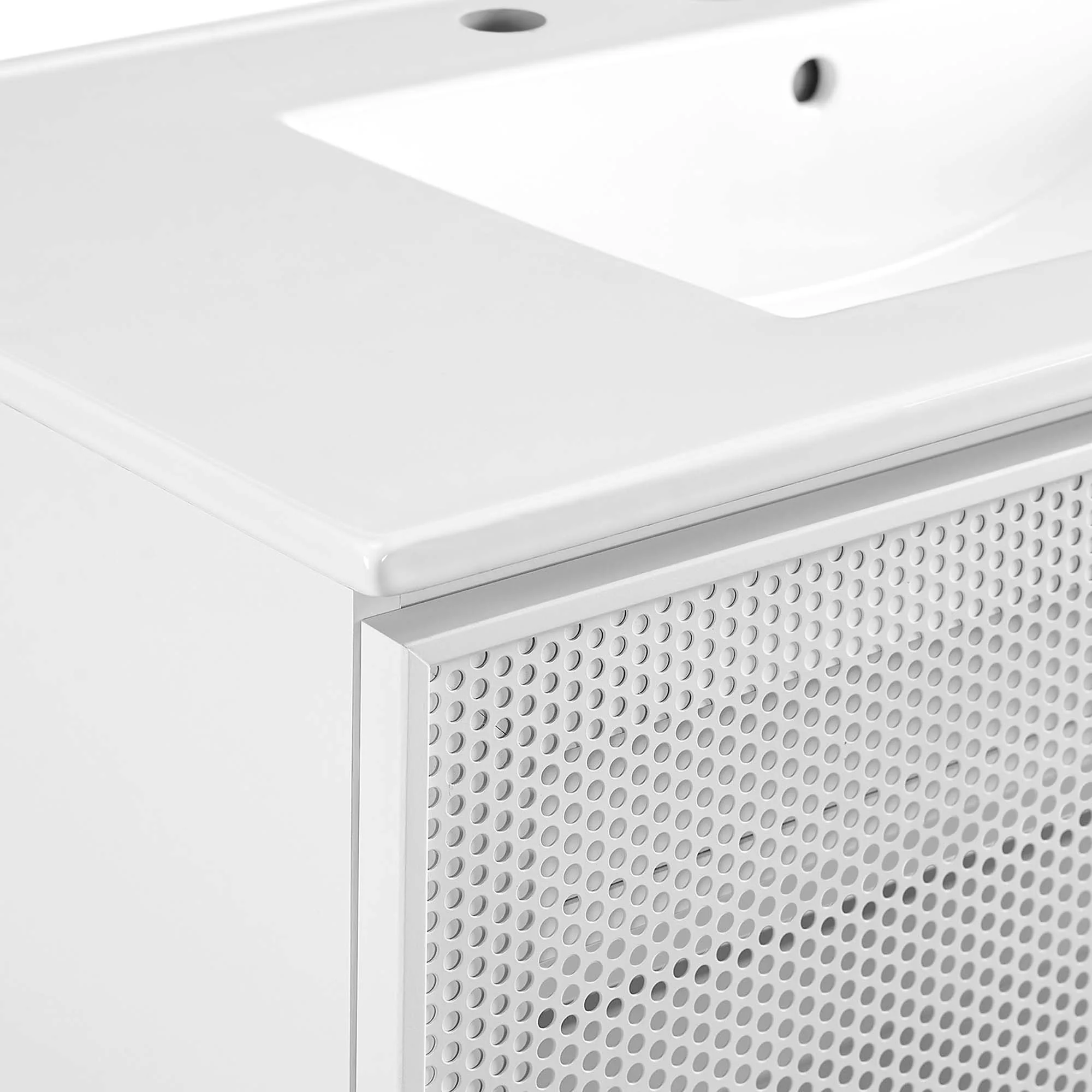 Calla 36" Perforated Metal Bathroom Vanity by Modway - Image 7