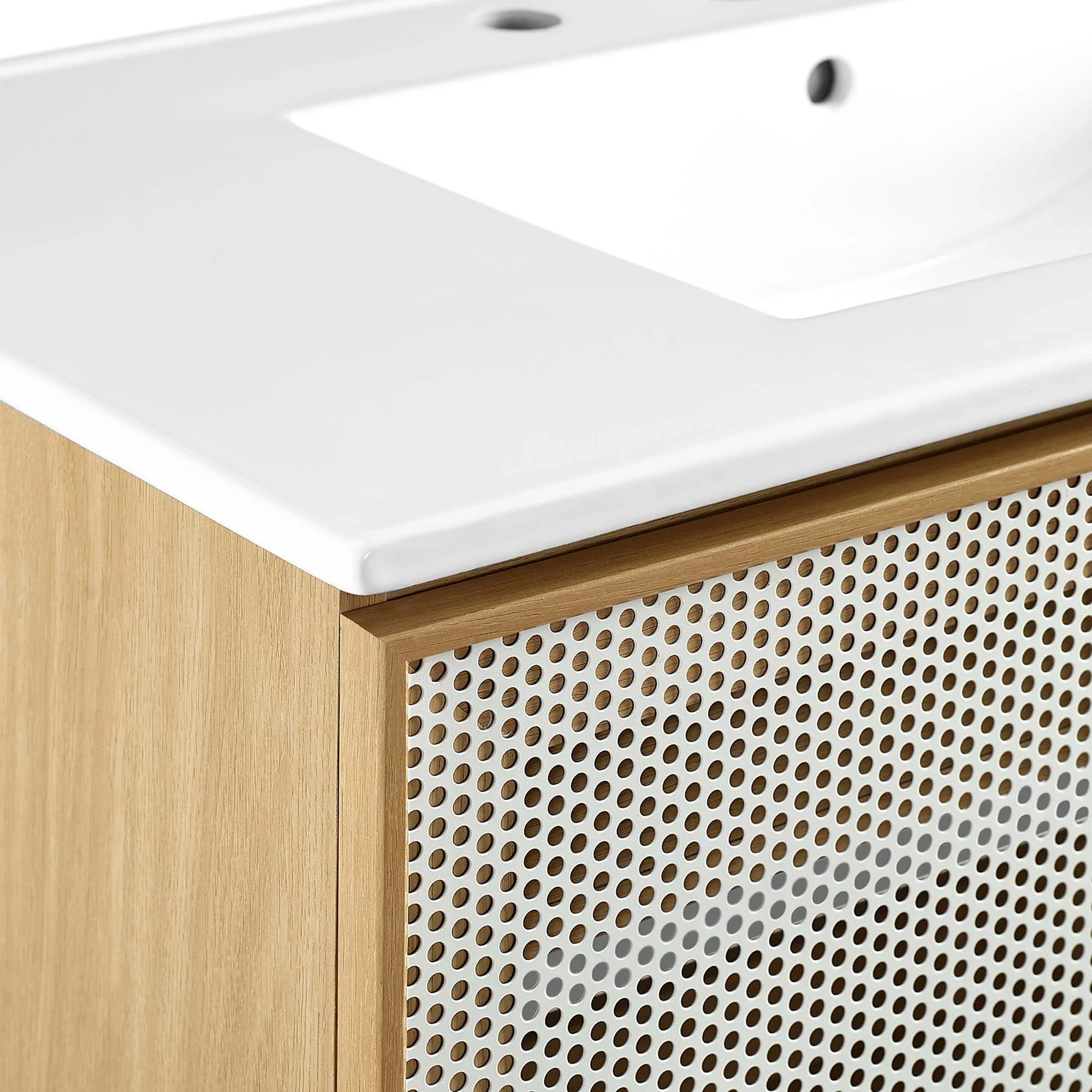 Calla 36" Perforated Metal Bathroom Vanity by Modway - Image 8