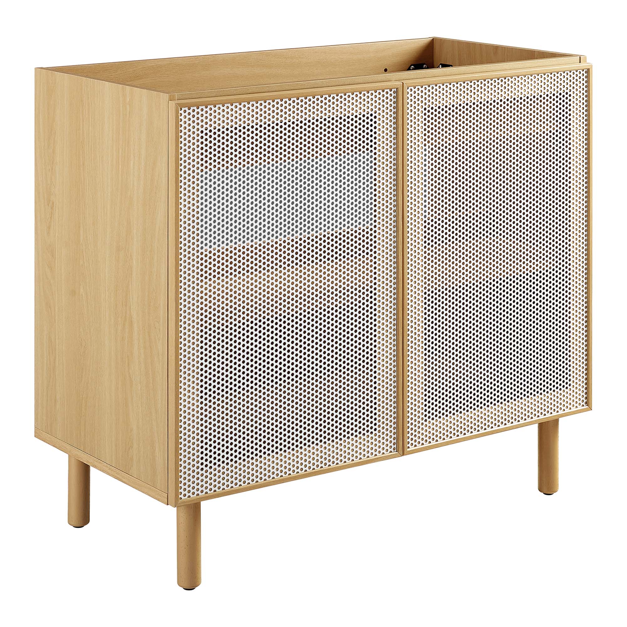 Calla 36" Perforated Metal Bathroom Vanity Cabinet by Modway - Image 14