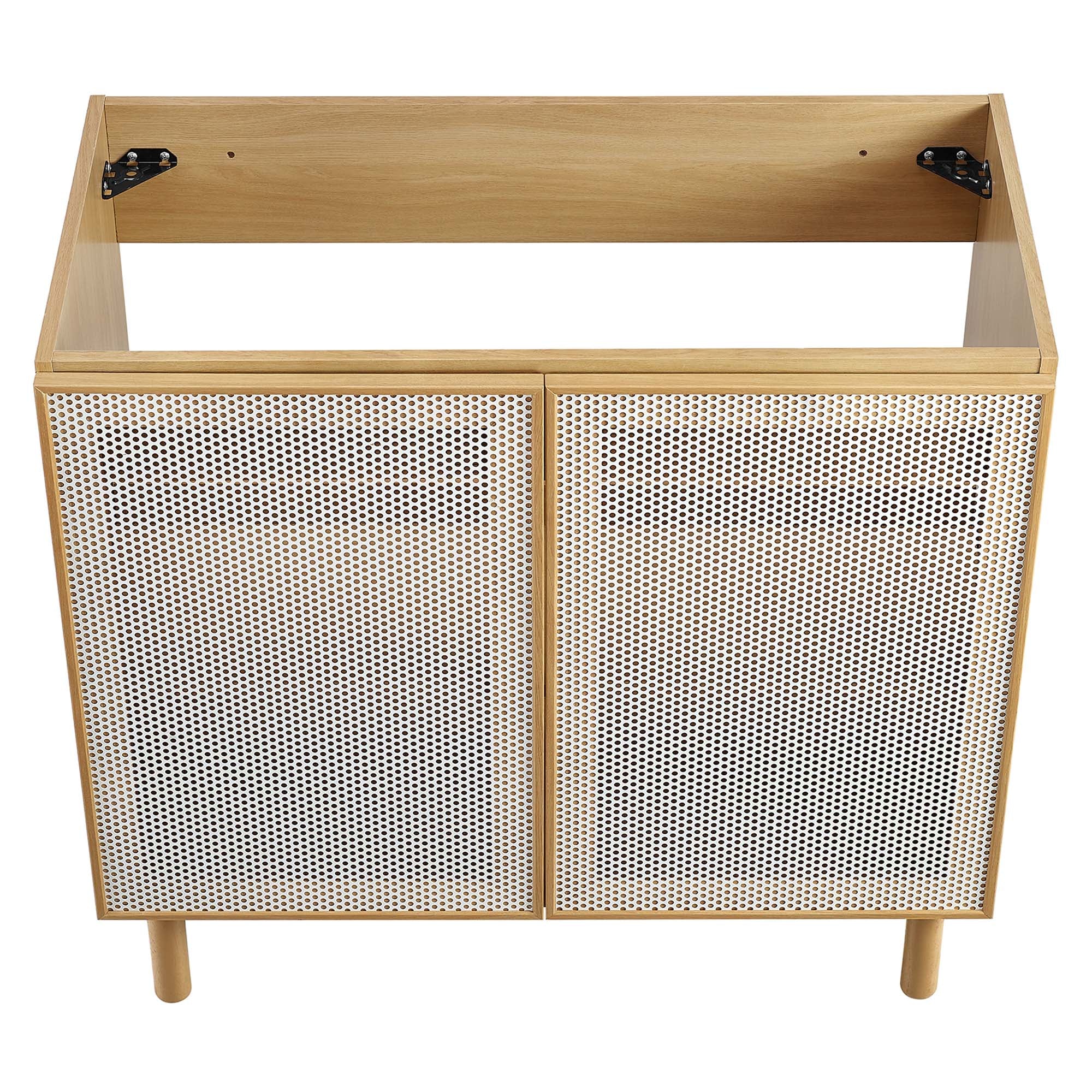 Calla 36" Perforated Metal Bathroom Vanity Cabinet by Modway - Image 8