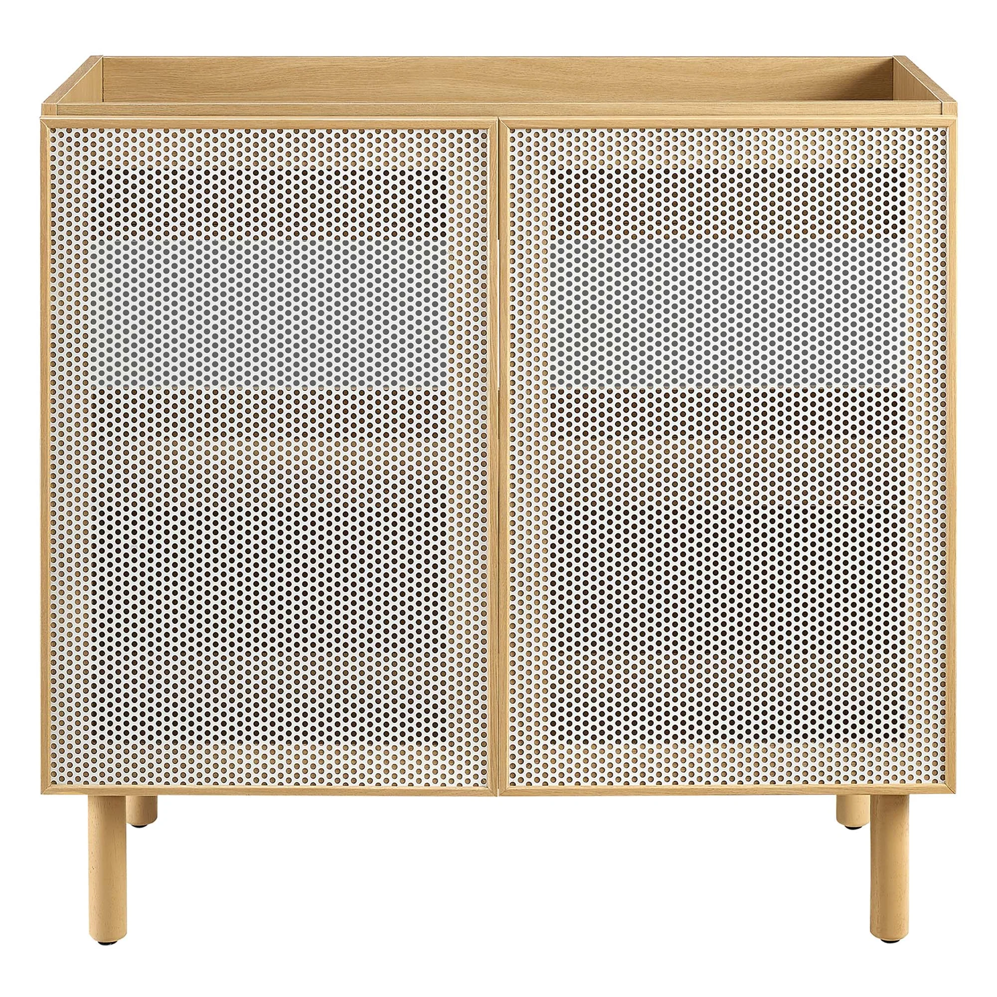 Calla 36" Perforated Metal Bathroom Vanity Cabinet by Modway - Image 9