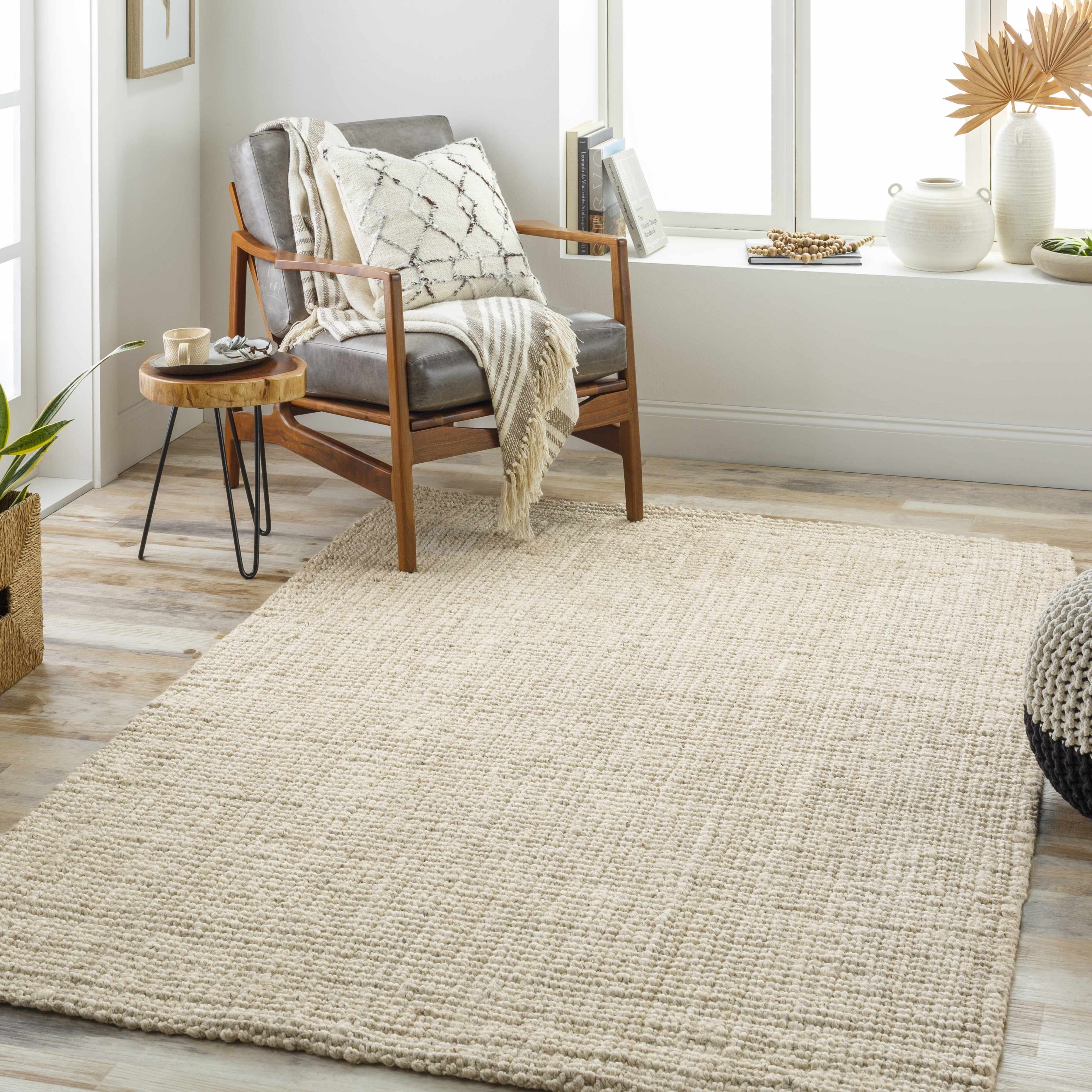 Calla Jute Beige Area Rug - Livabliss x Becki Owens - Image 3