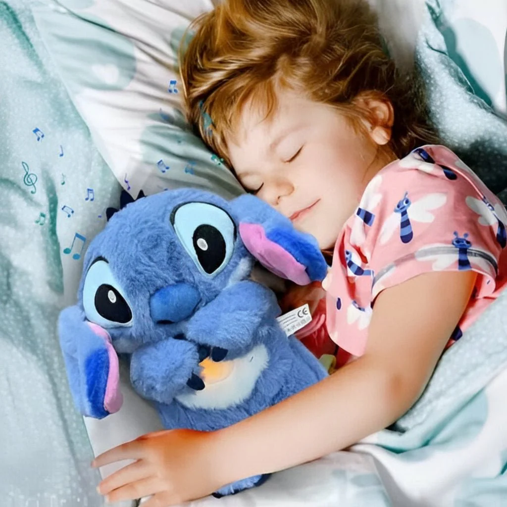 Calming Breathing Plush Toy with Night Light Sleep Aid Stuffed Animal - Image 5