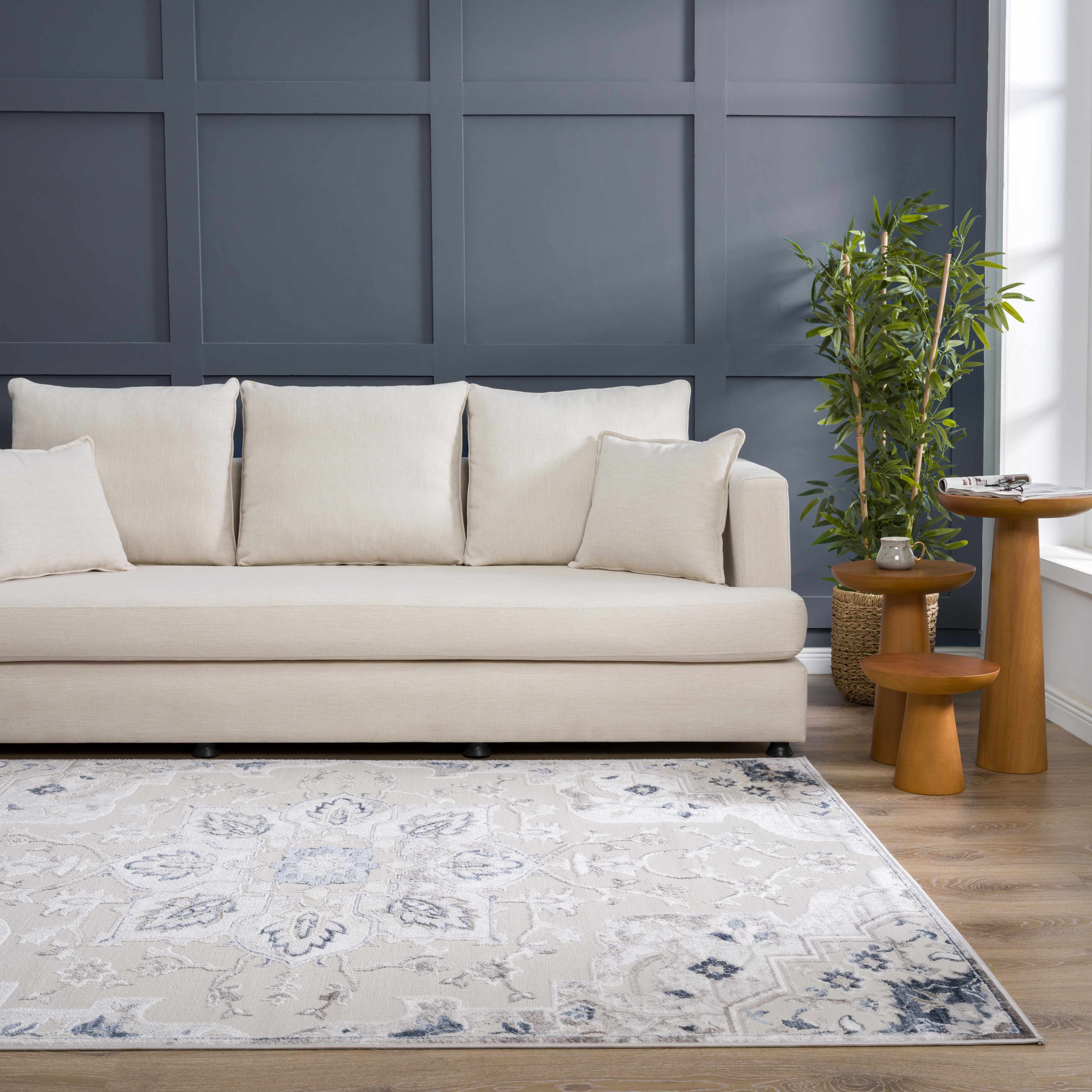 Calum Blue & Gray Area Rug - Clearance - Image 3