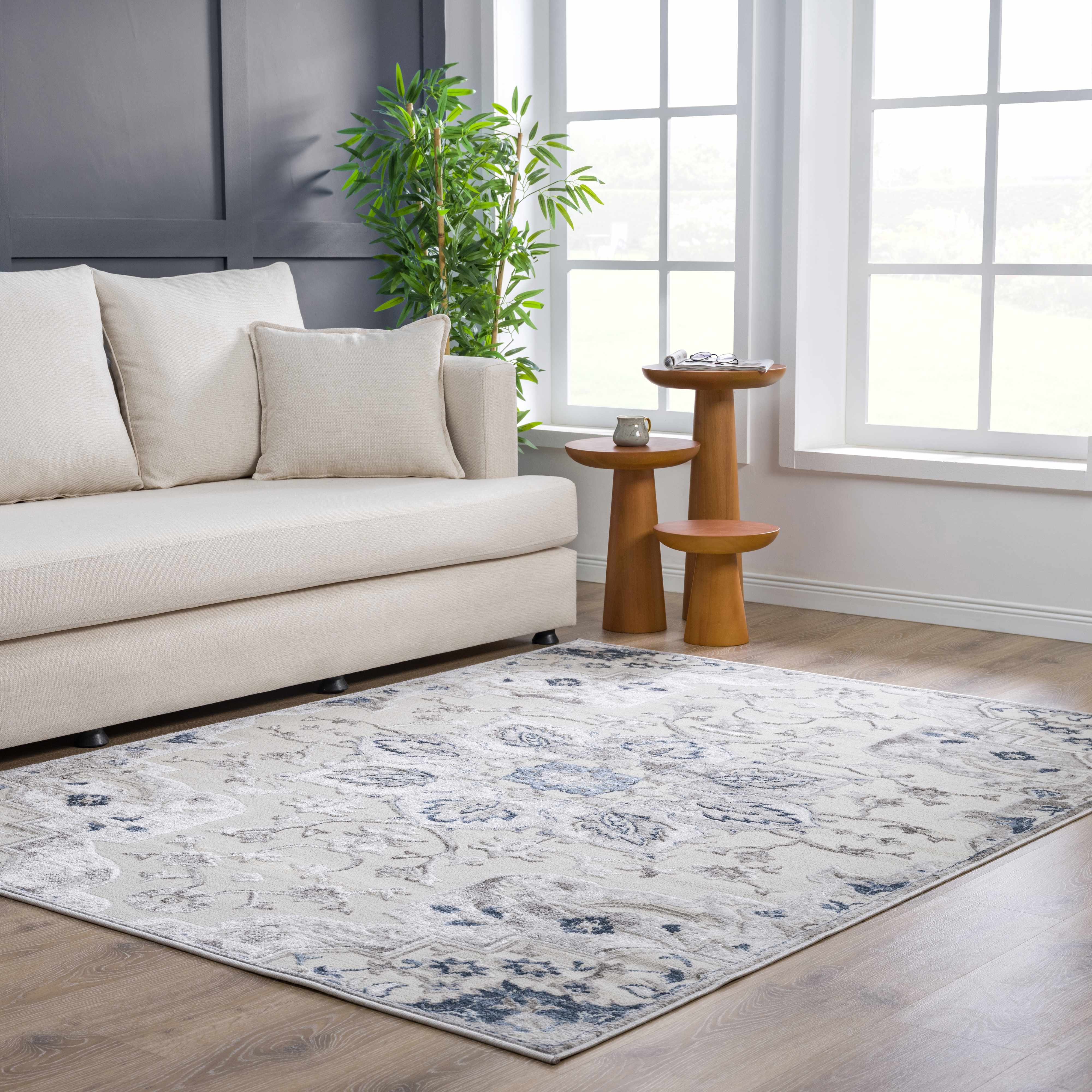 Calum Blue & Gray Area Rug - Clearance - Image 4