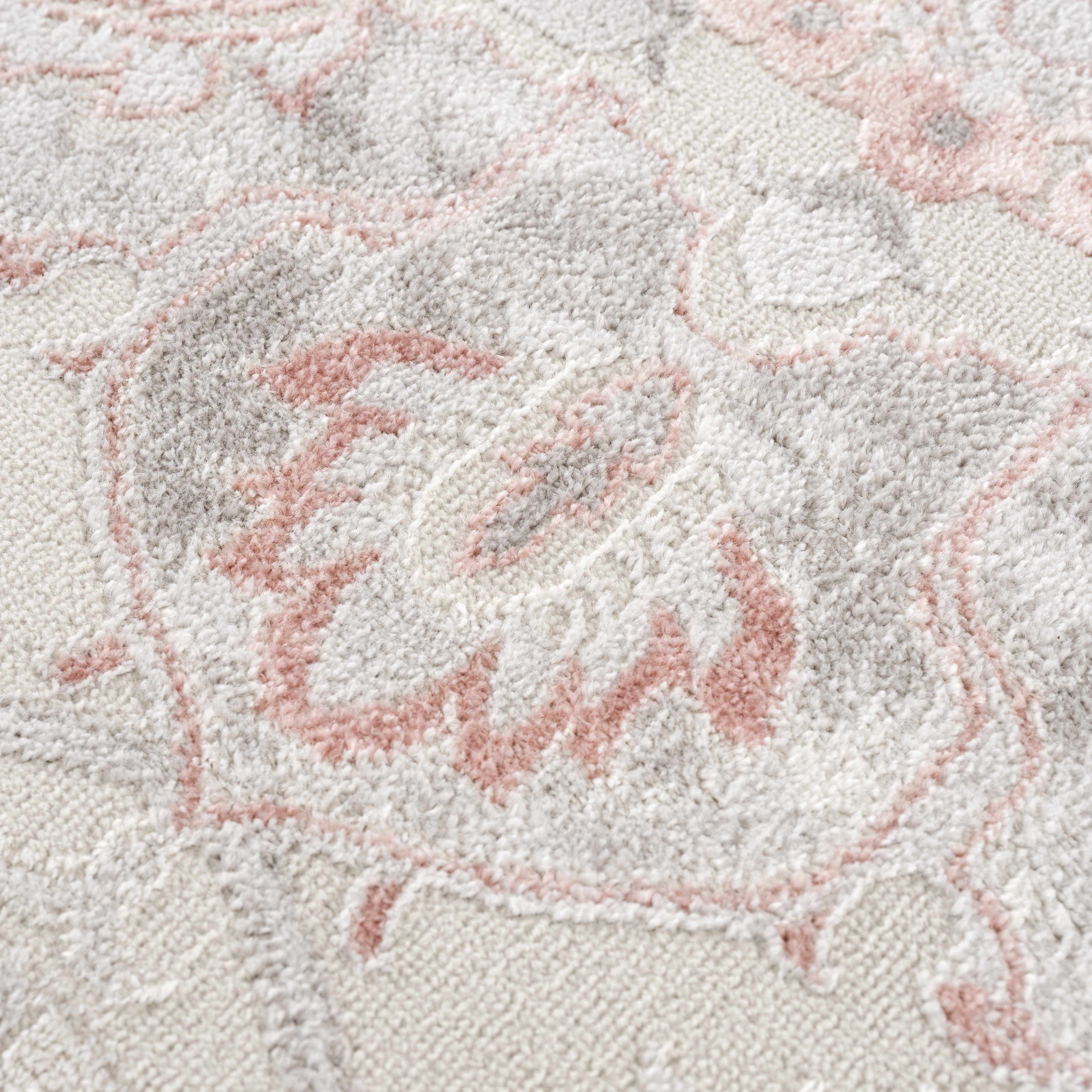 Calum Pink Floral Thick Area Rug - Clearance - Image 16