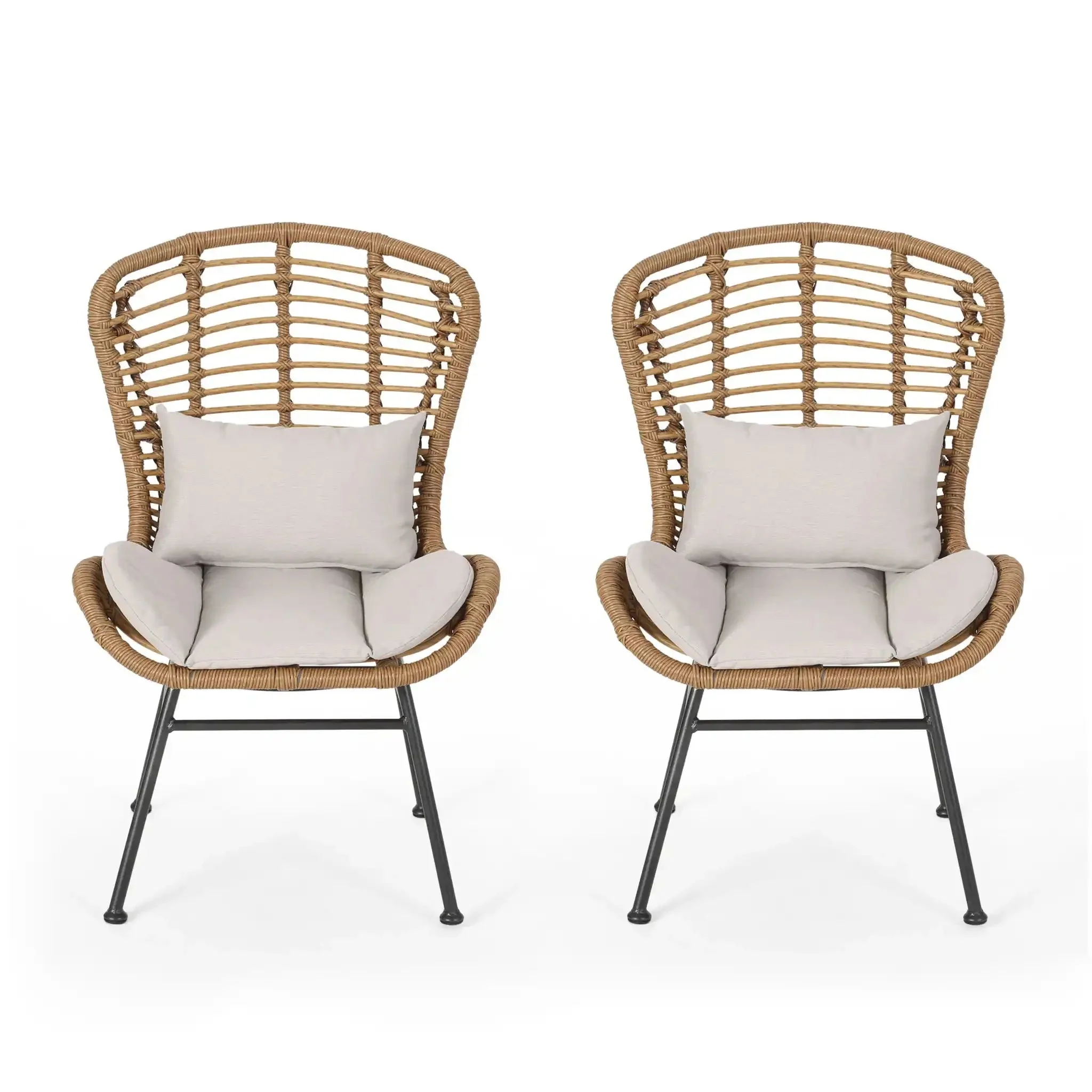 Calypso - Outdoor Chair With Water Resistance Cushion And Iron Frame - Image 2