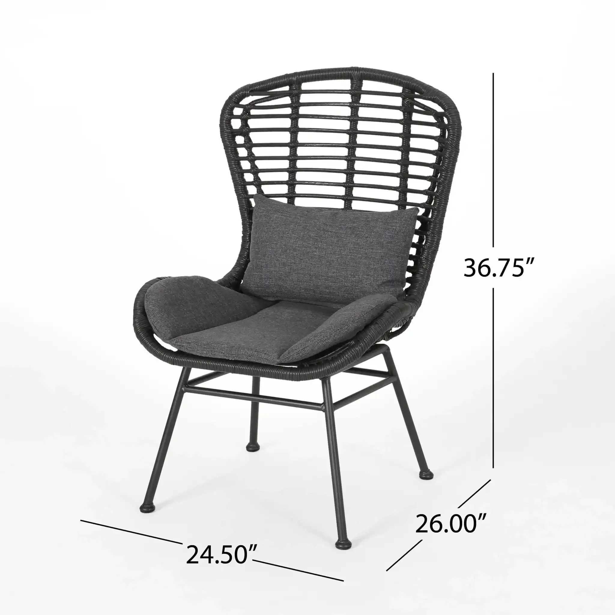 Calypso - Outdoor Chair With Water Resistance Cushion And Iron Frame - Image 5