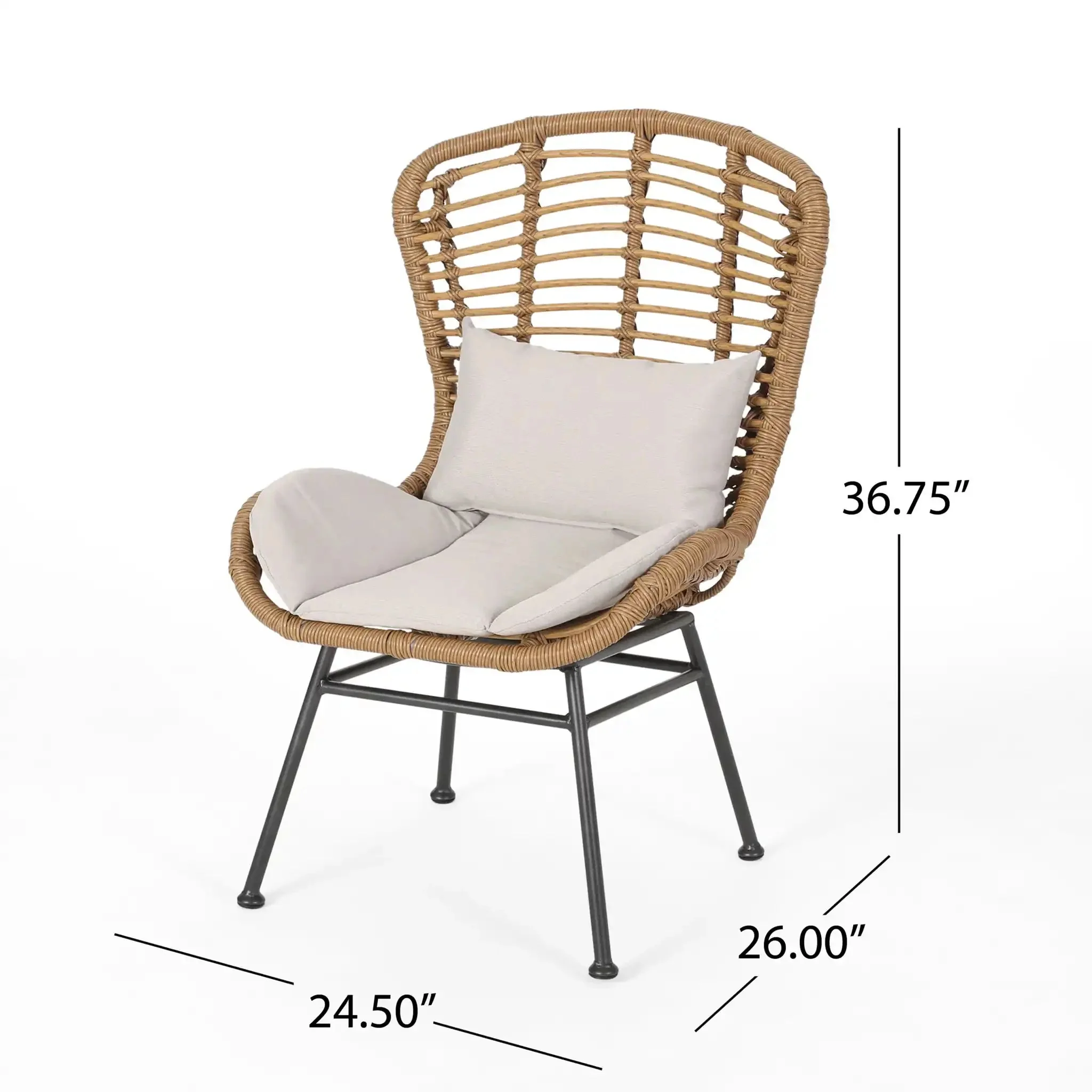 Calypso - Outdoor Chair With Water Resistance Cushion And Iron Frame - Image 7