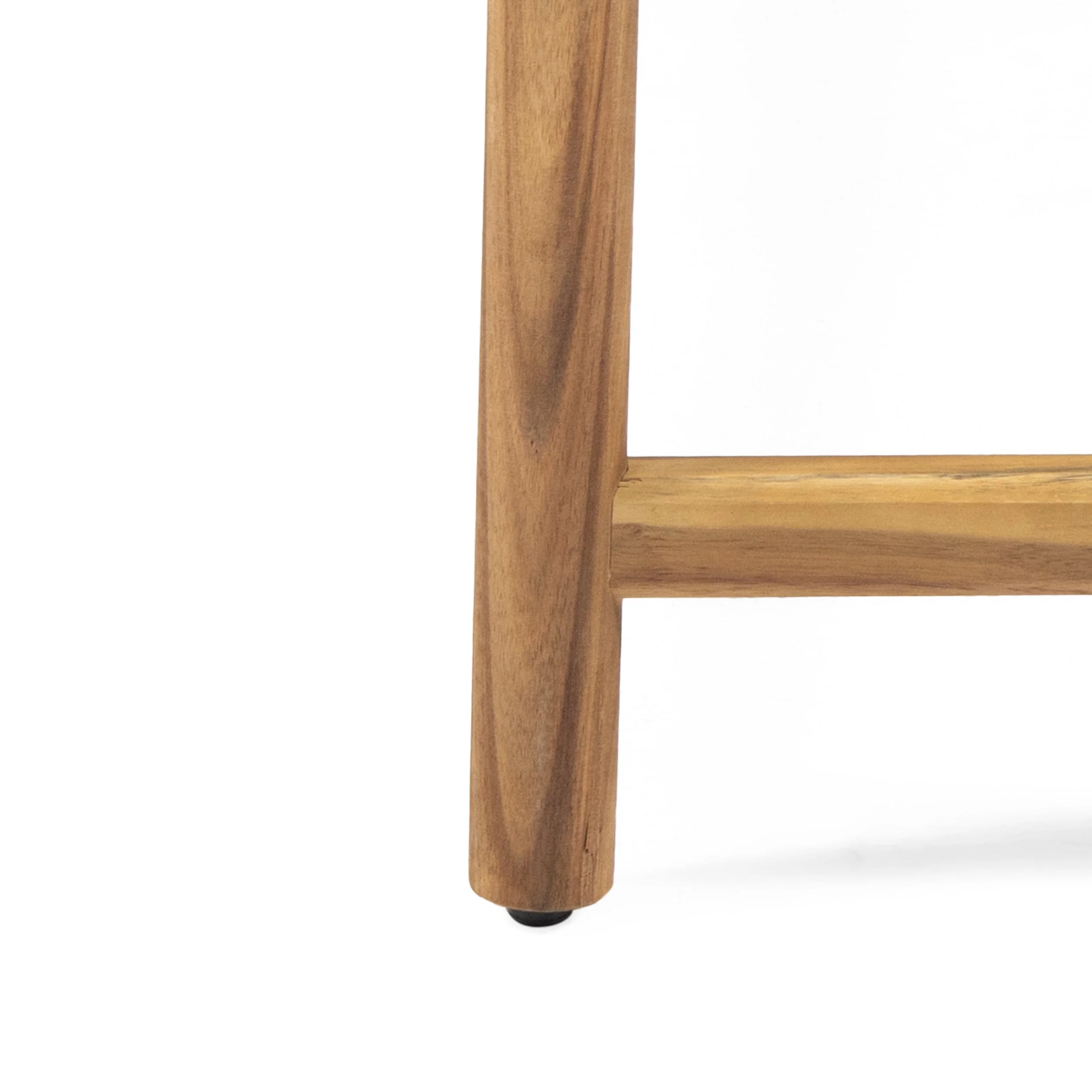 Cambria Rustic 3-Seater Bench with Teak Finish Acacia Wood - Image 9