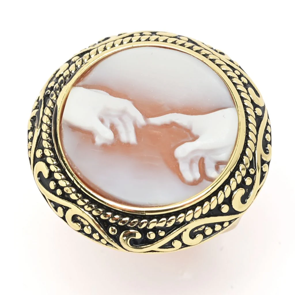 Cameo Italiano "Acropolis" Artist Series 18mm Shell Choice of Cameo Ring - Image 3