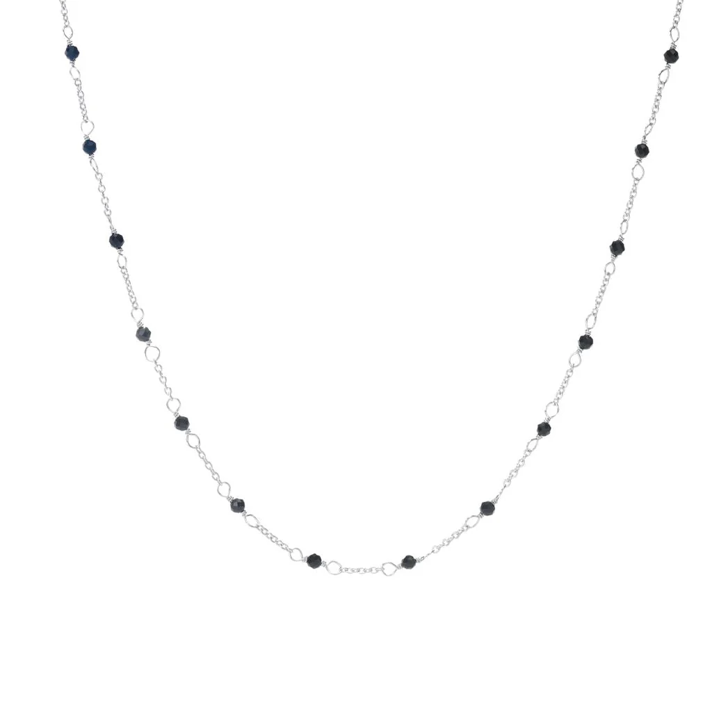 Cameo Italiano "Elements" Black Onyx Station Choice of Length Necklace - Image 7