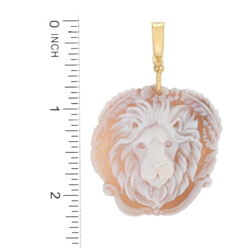 Cameo Italiano "Elysse" Choice of Jungle Animal Shell Cameo Enhancer Pendant - Image 2