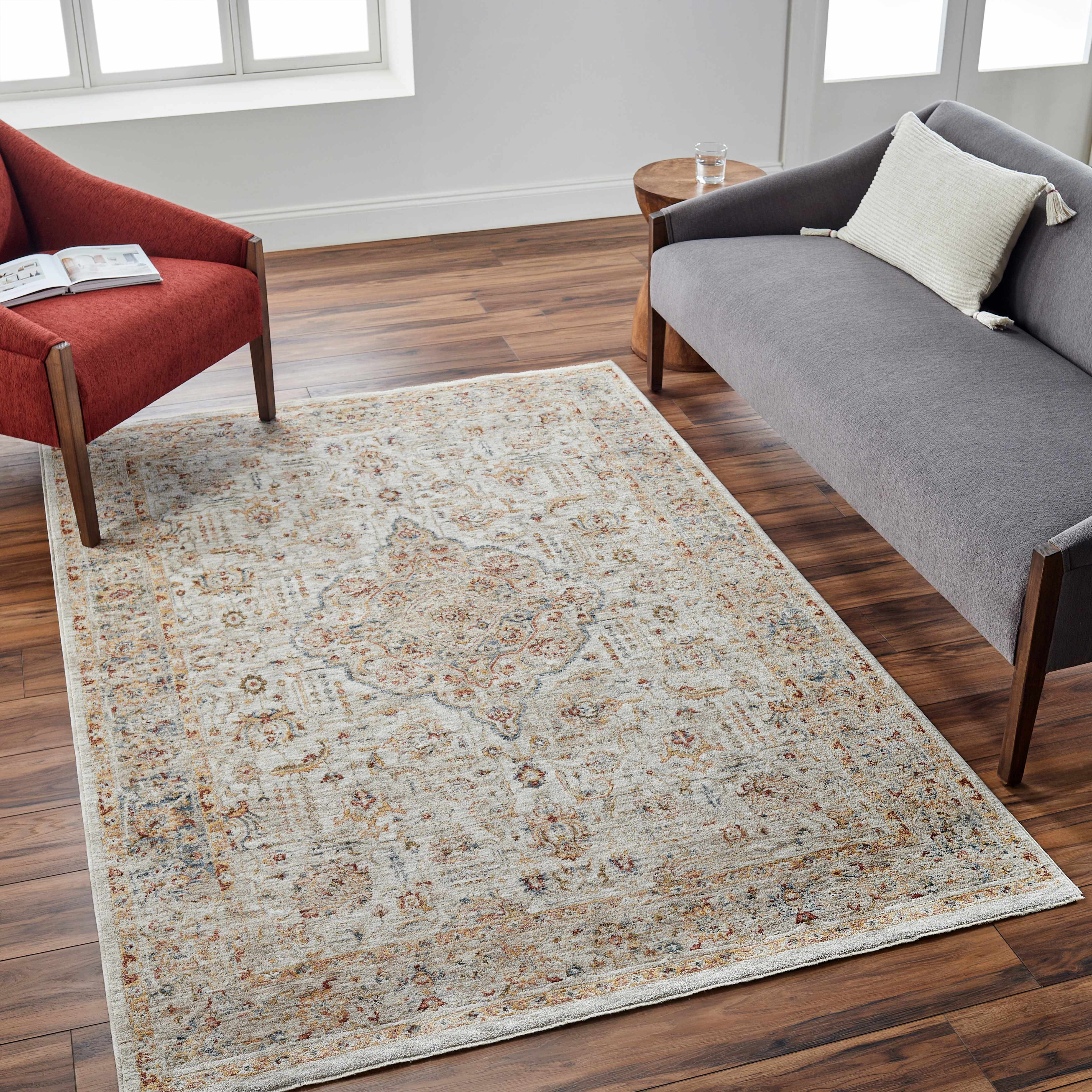 Canan Textured Rug with Fringes - Image 2