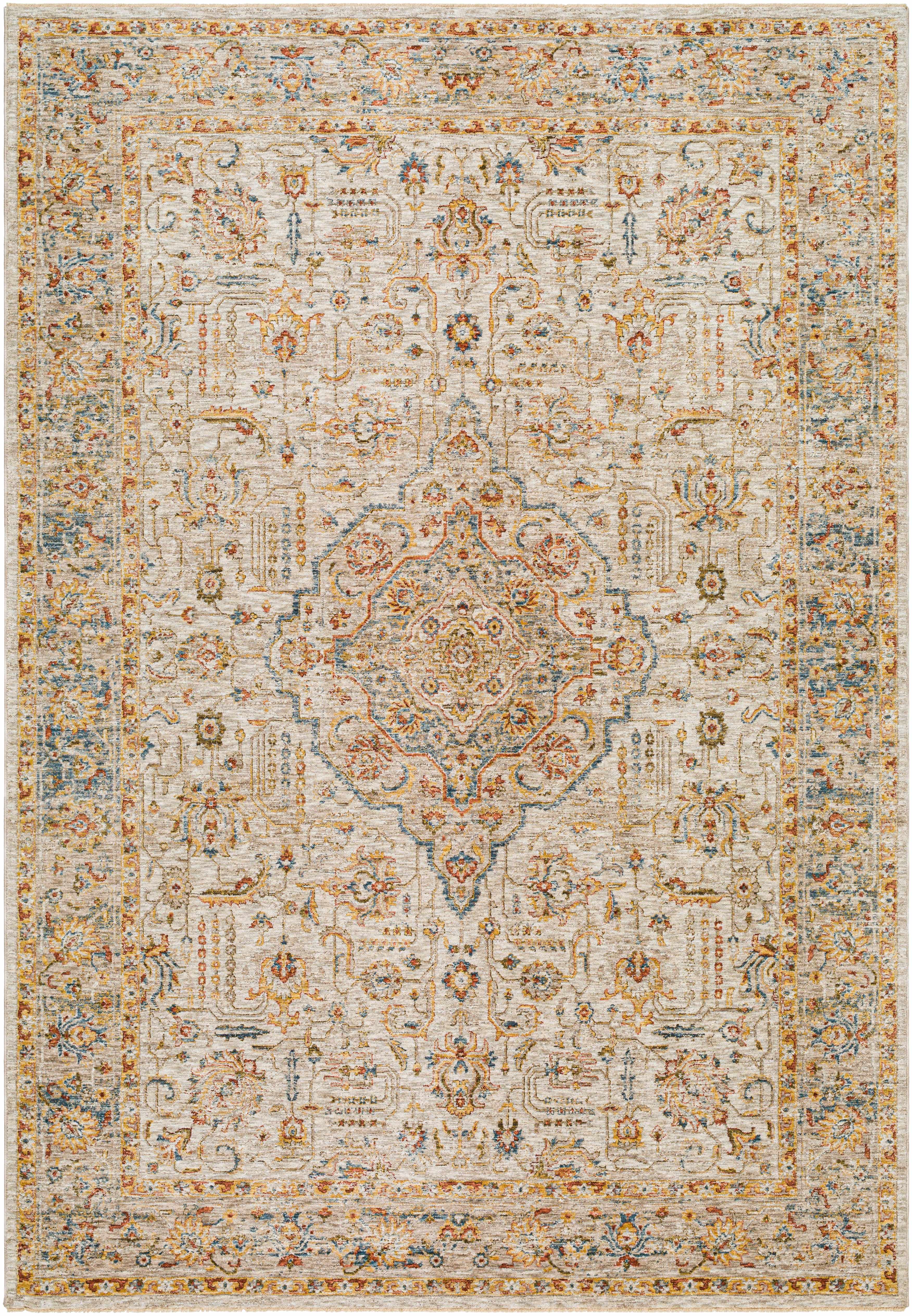 Canan Textured Rug with Fringes - Image 3
