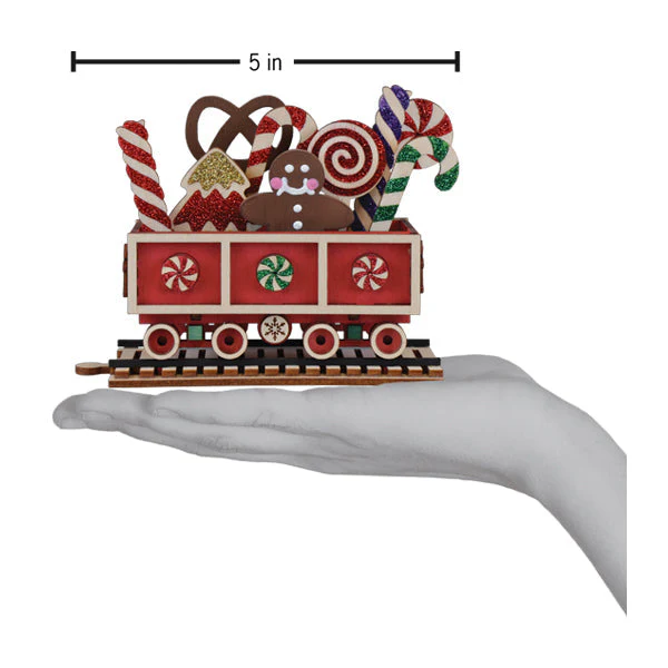 Candy Cane Train Car Ornament - Image 3