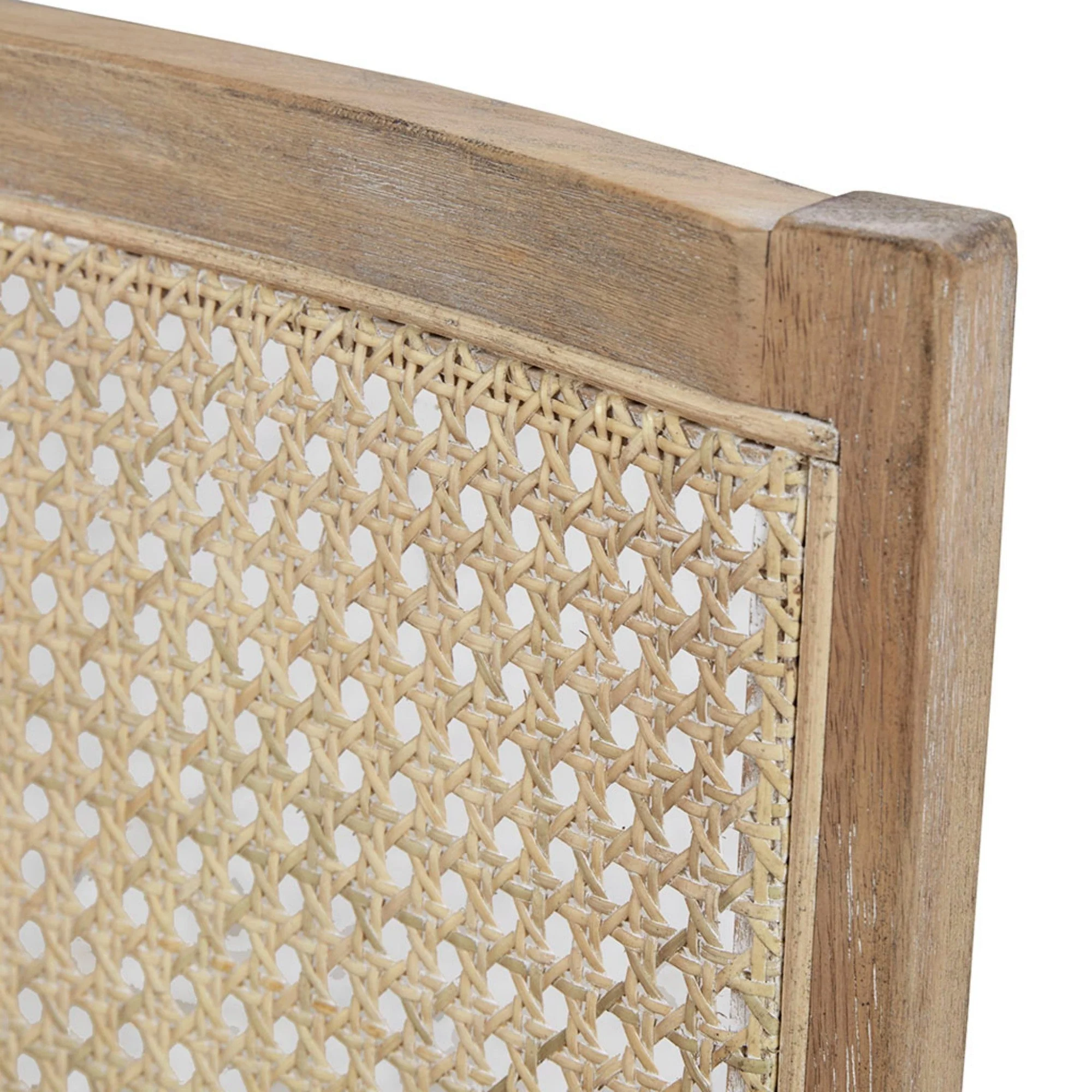 Cane Back Upholstered Accent Chair - Image 8