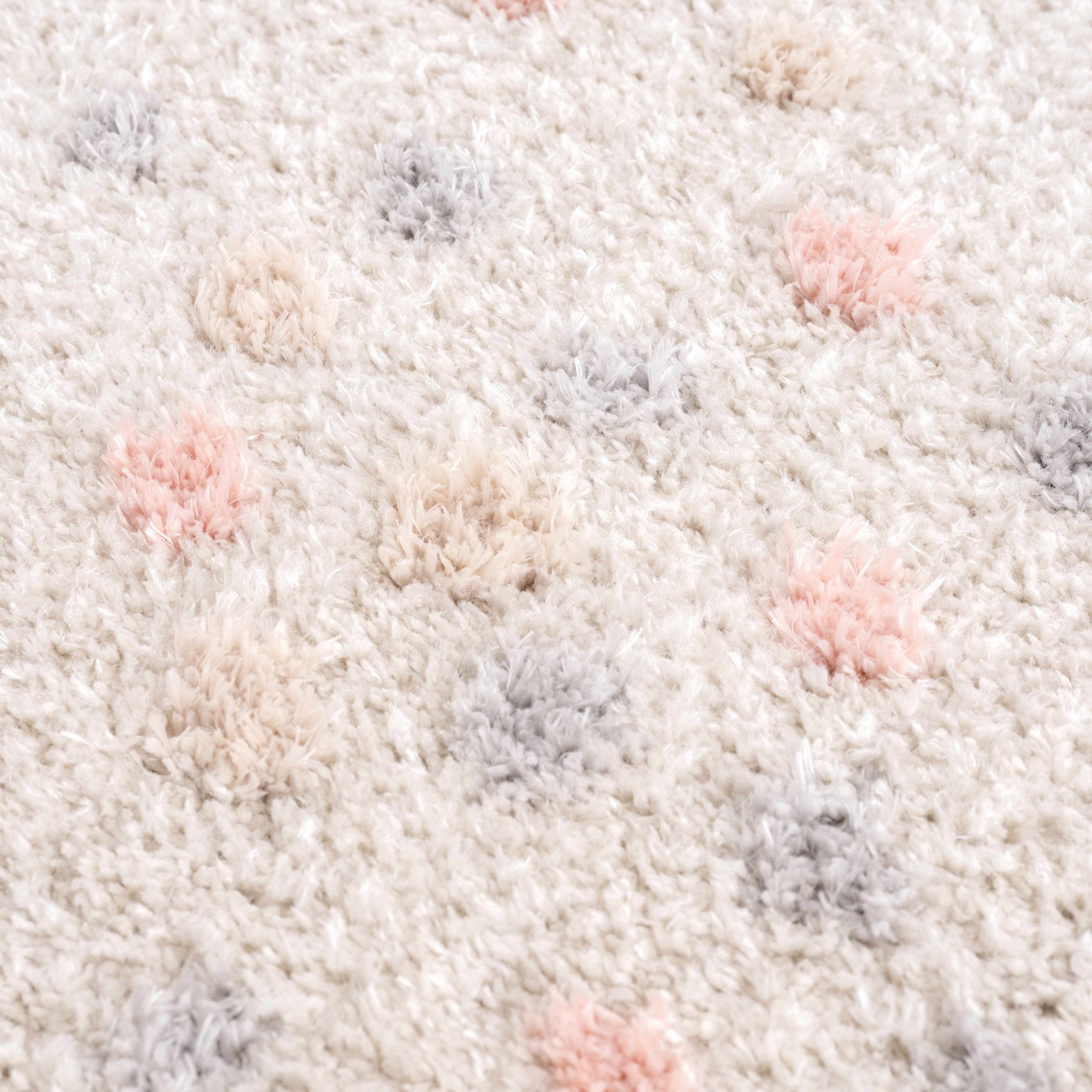 Cansu Pink & Cream Dotted Area Rug - Image 17