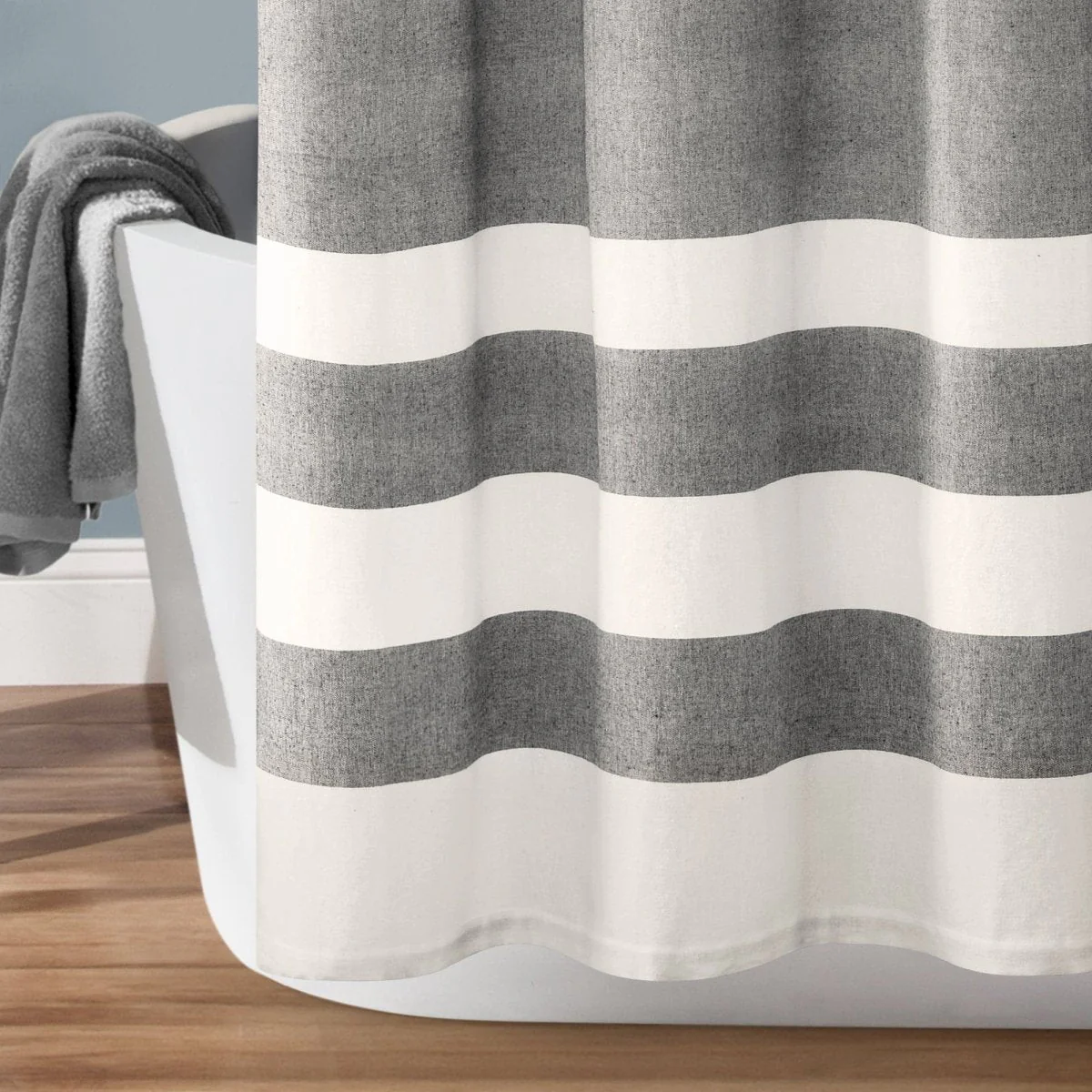 Cape Cod Stripe Yarn Dyed Cotton Shower Curtain - Image 4