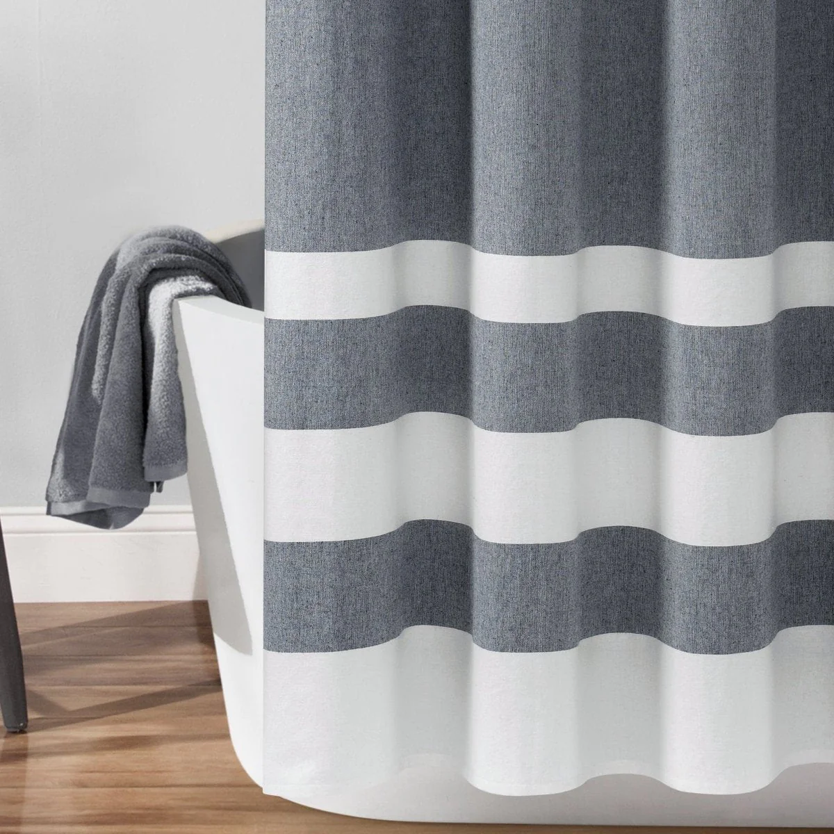 Cape Cod Stripe Yarn Dyed Cotton Shower Curtain - Image 8