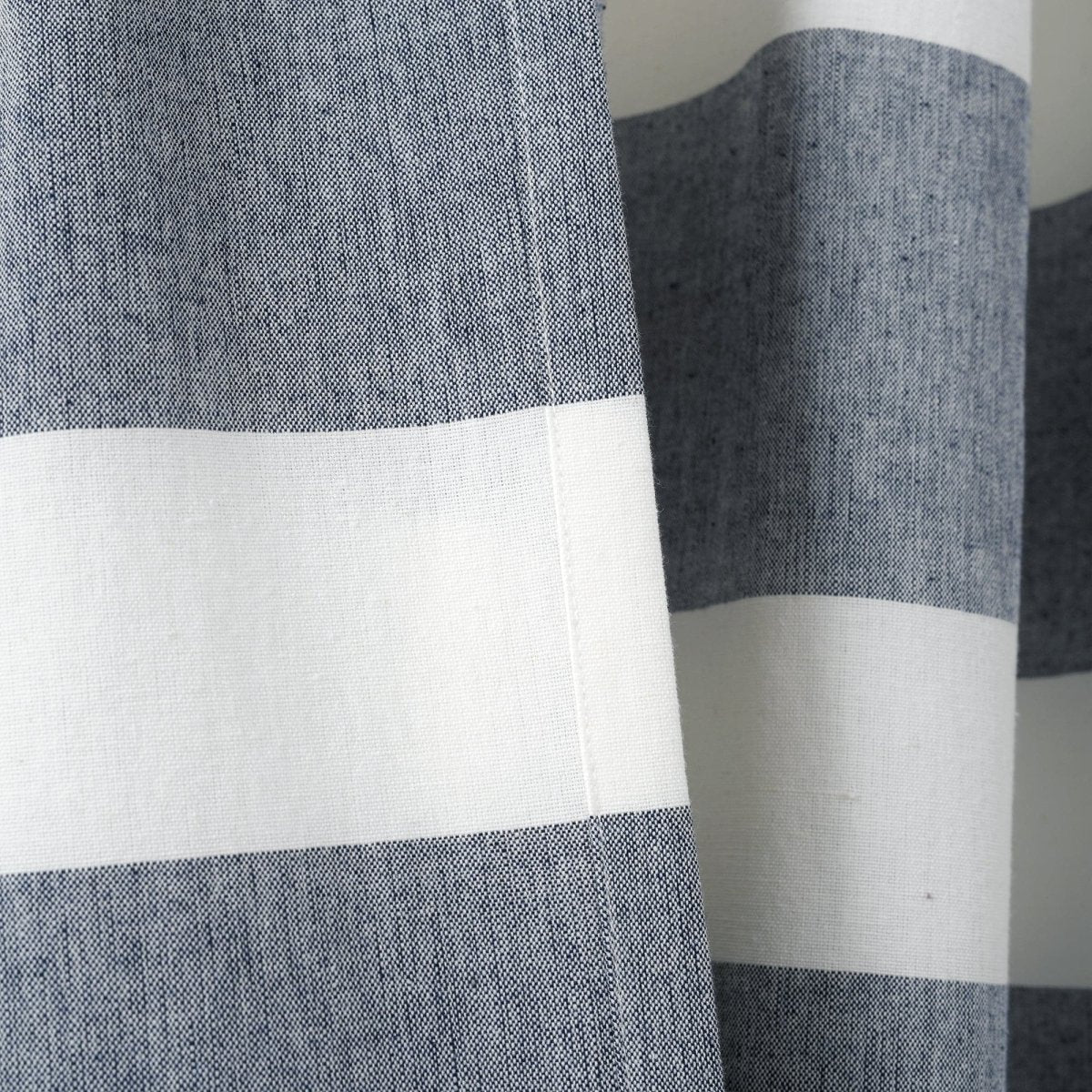 Cape Cod Stripe Yarn Dyed Cotton Window Curtain Panel Set - Image 10