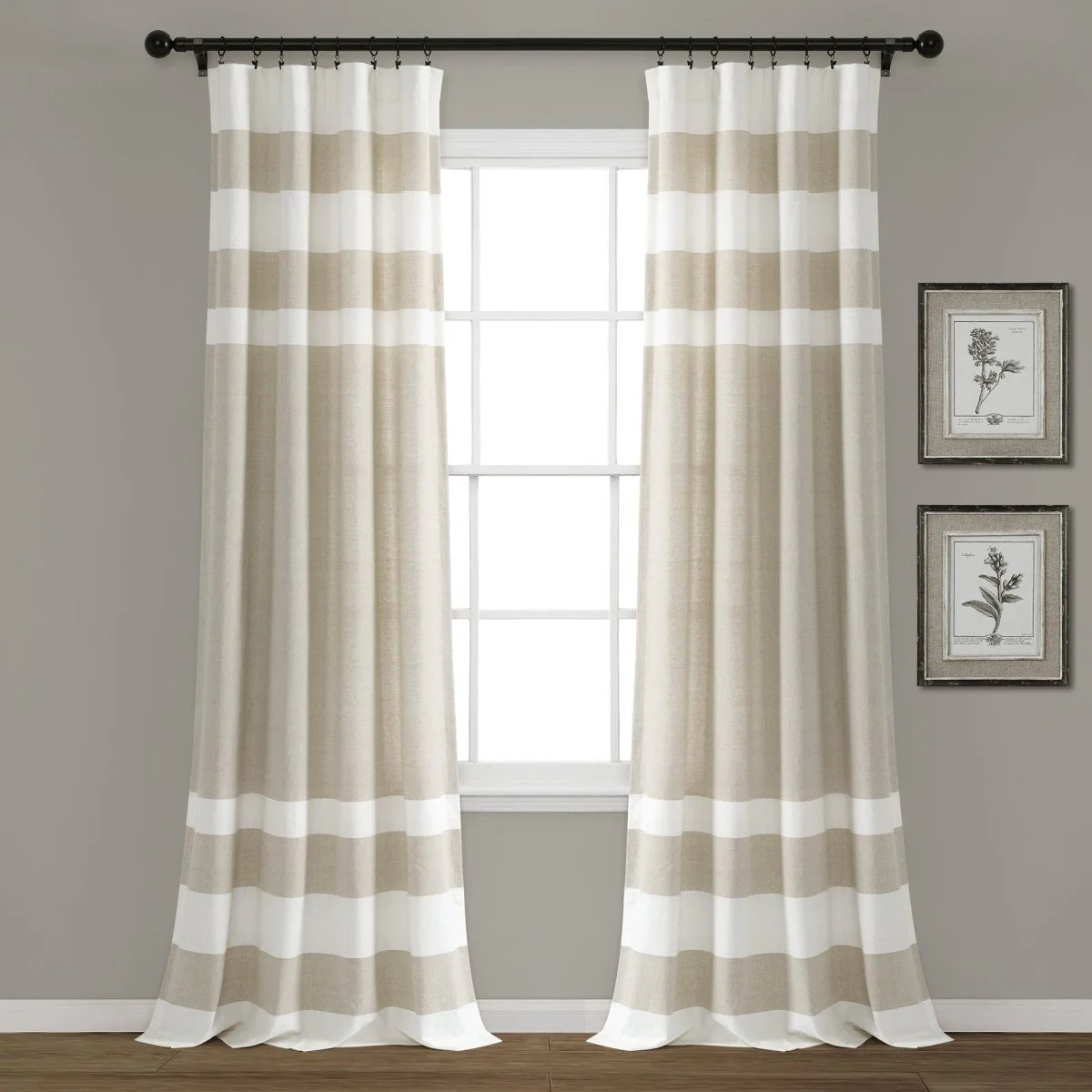Cape Cod Stripe Yarn Dyed Cotton Window Curtain Panel Set - Image 11