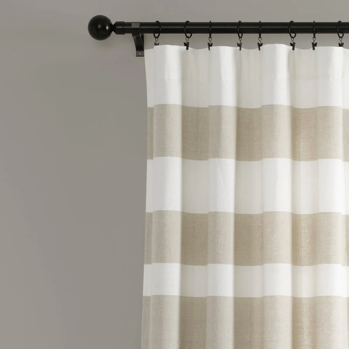 Cape Cod Stripe Yarn Dyed Cotton Window Curtain Panel Set - Image 12