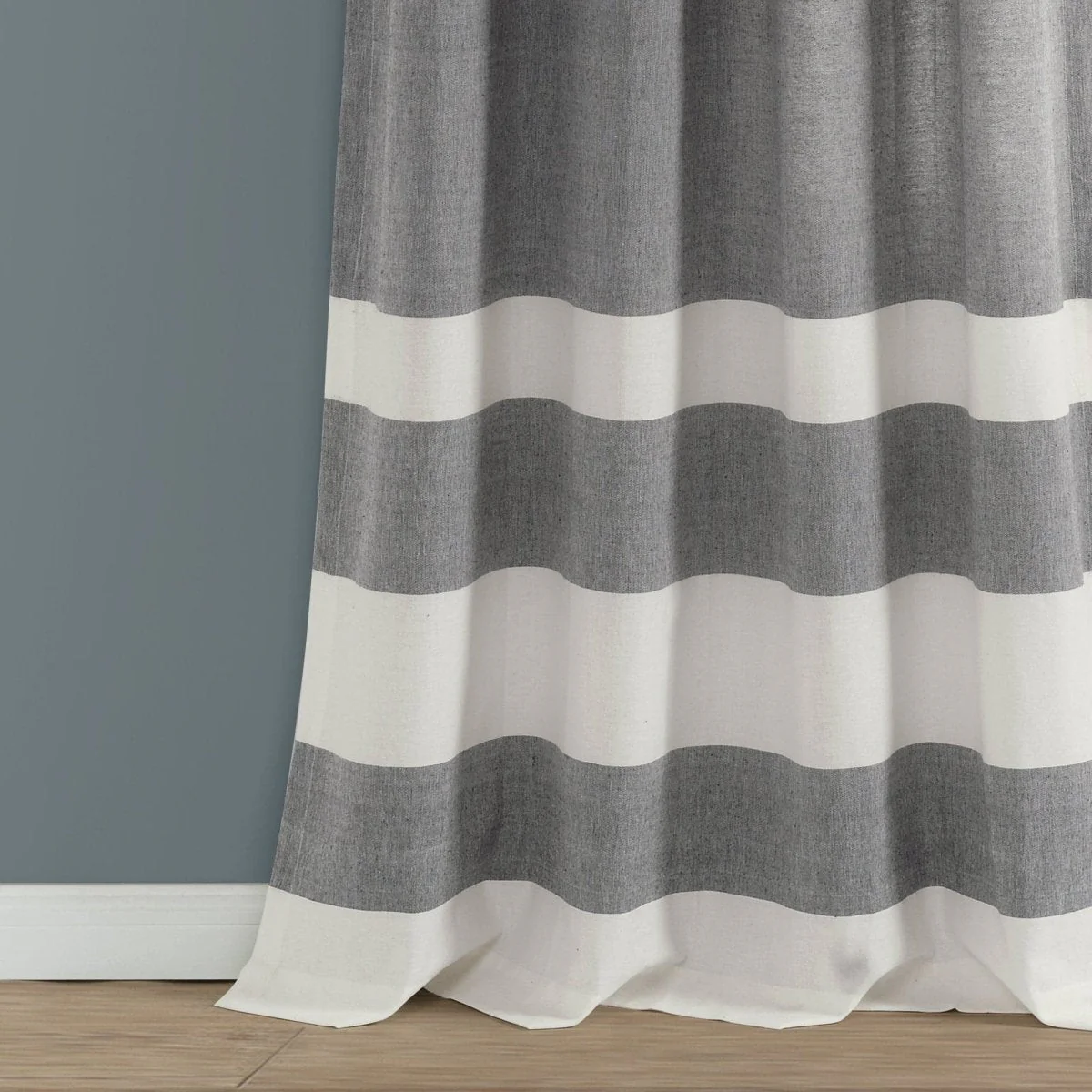 Cape Cod Stripe Yarn Dyed Cotton Window Curtain Panel Set - Image 3