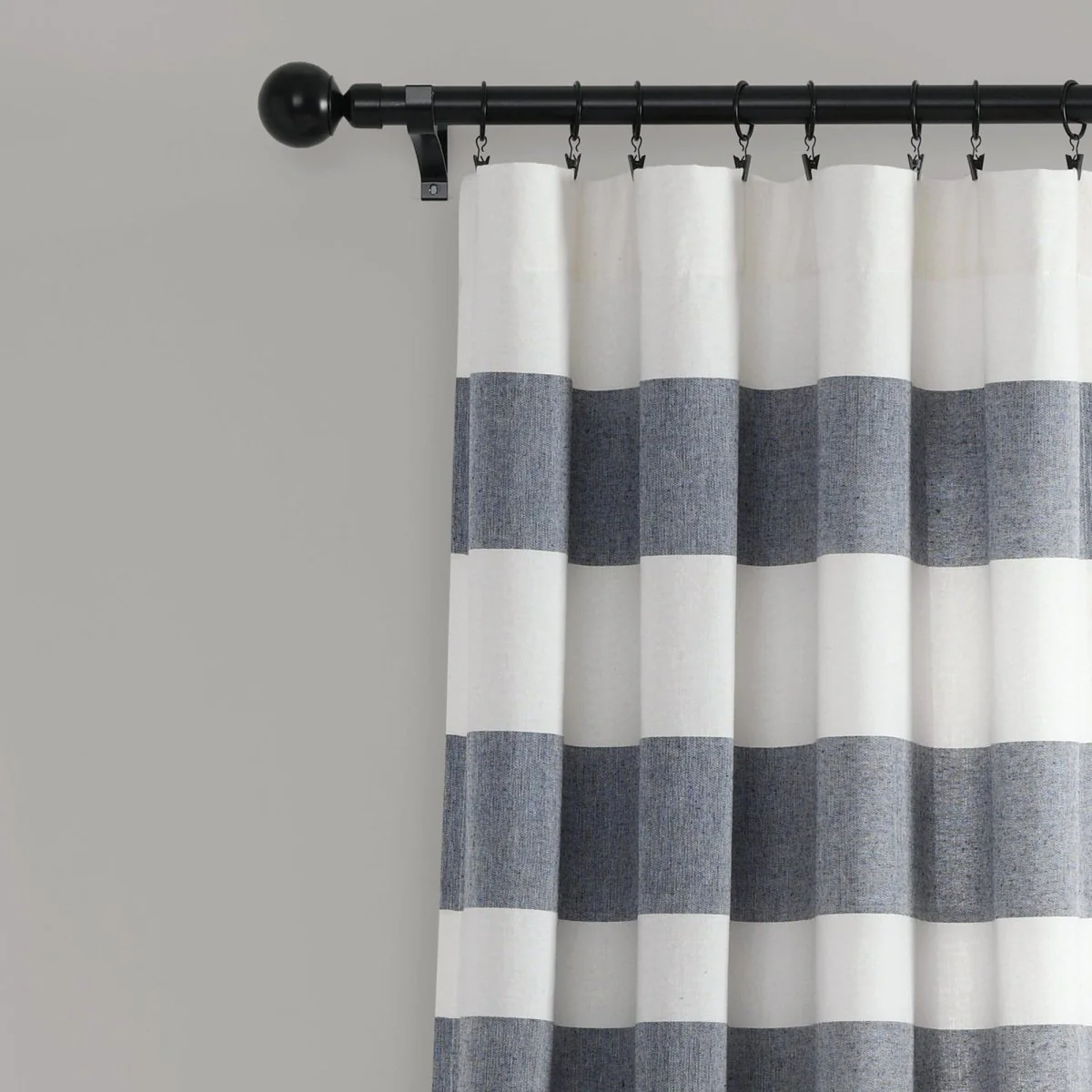 Cape Cod Stripe Yarn Dyed Cotton Window Curtain Panel Set - Image 7