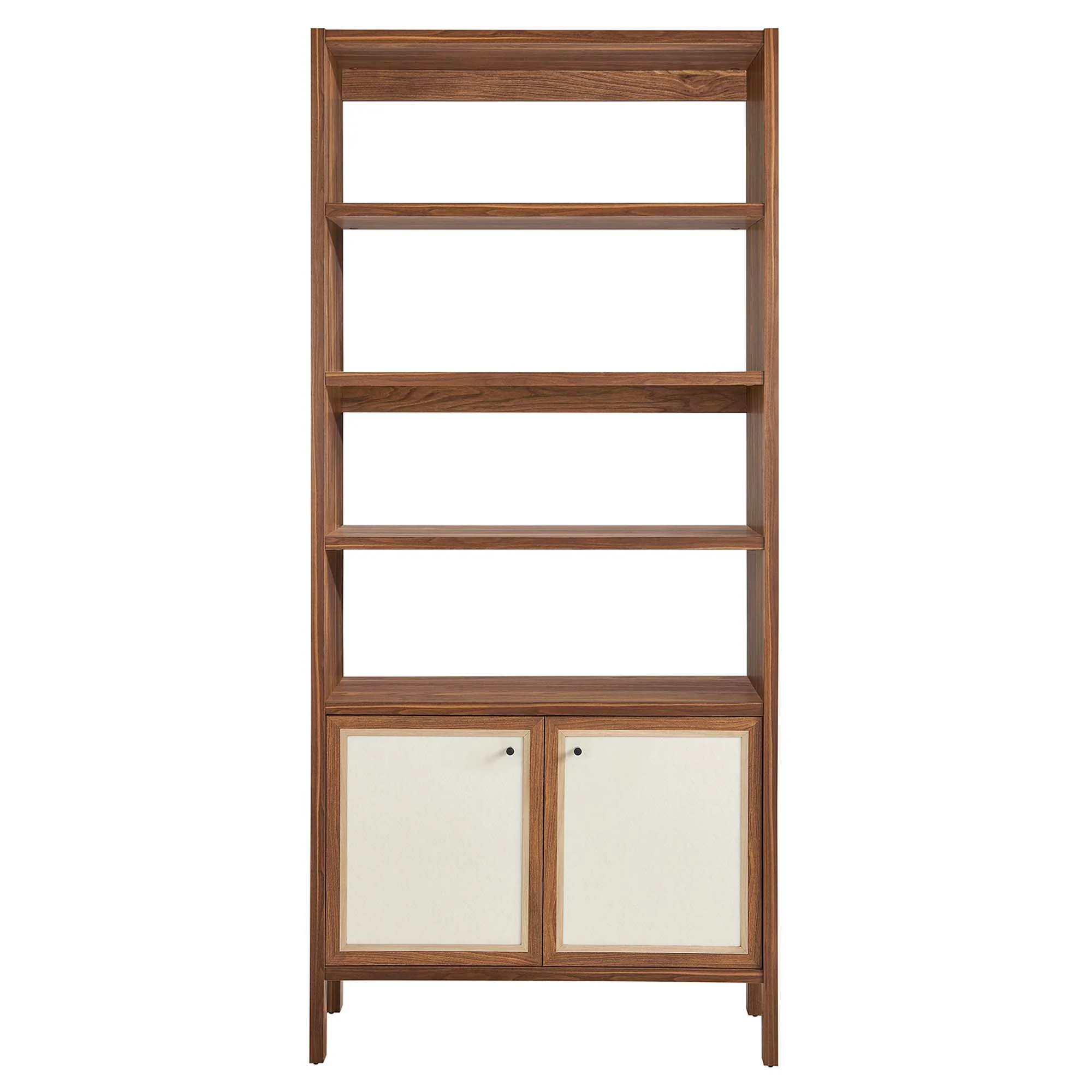 Capri 4-Shelf Wood Grain Bookcase by Modway - Image 5
