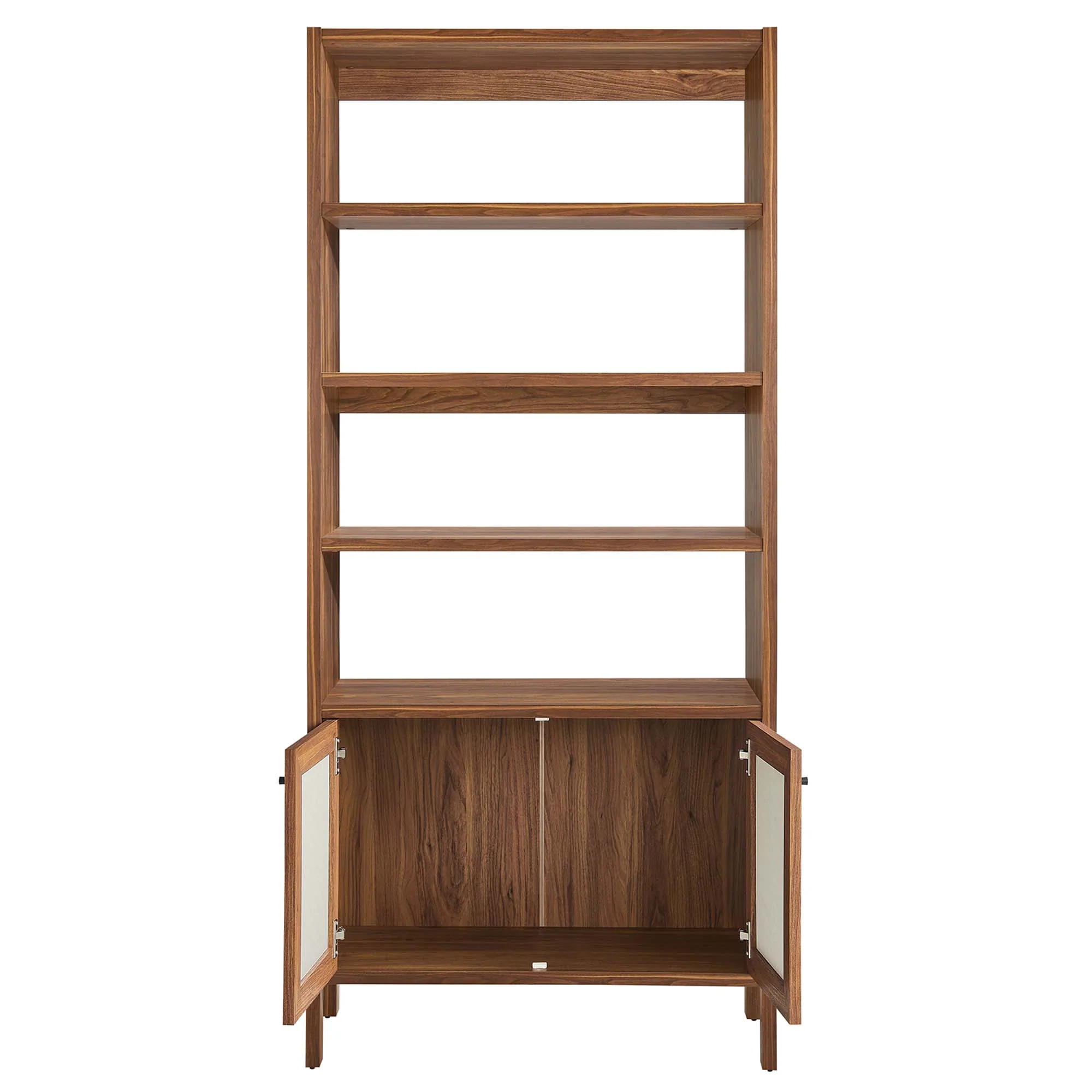 Capri 4-Shelf Wood Grain Bookcase by Modway - Image 6
