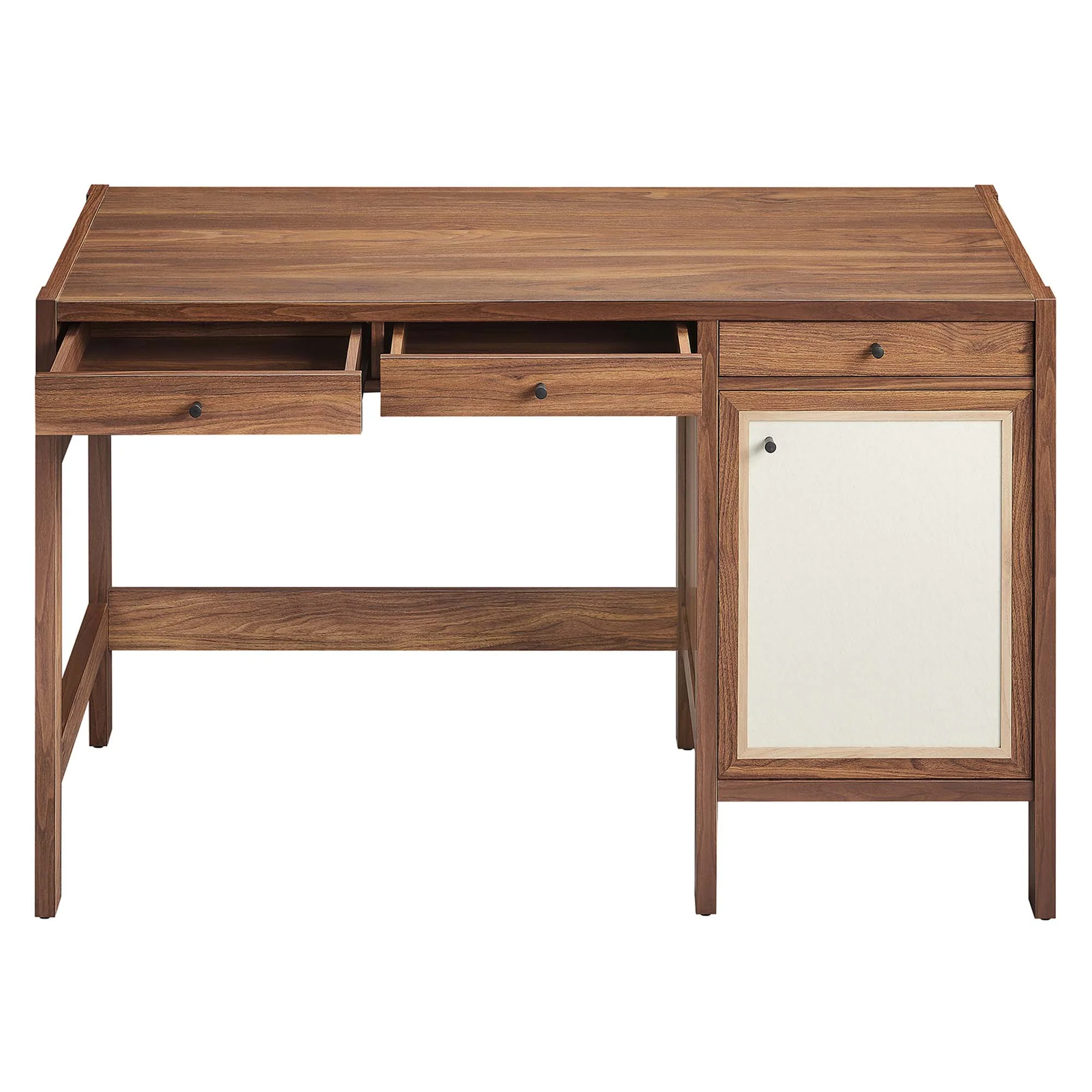 Capri 49" Wood Grain Office Desk by Modway - Image 7