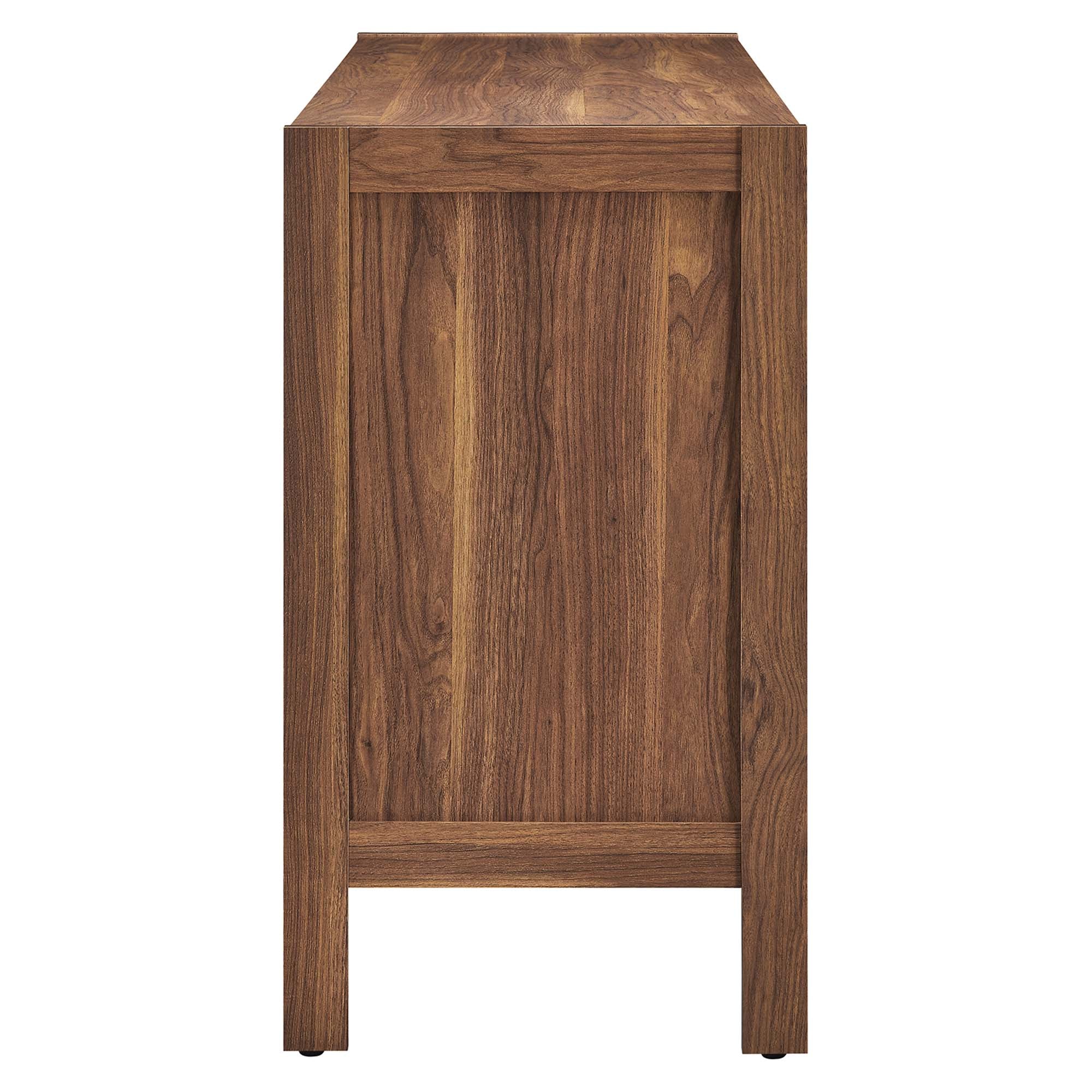 Capri 65" Wood Grain Sideboard Storage Cabinet by Modway - Image 4