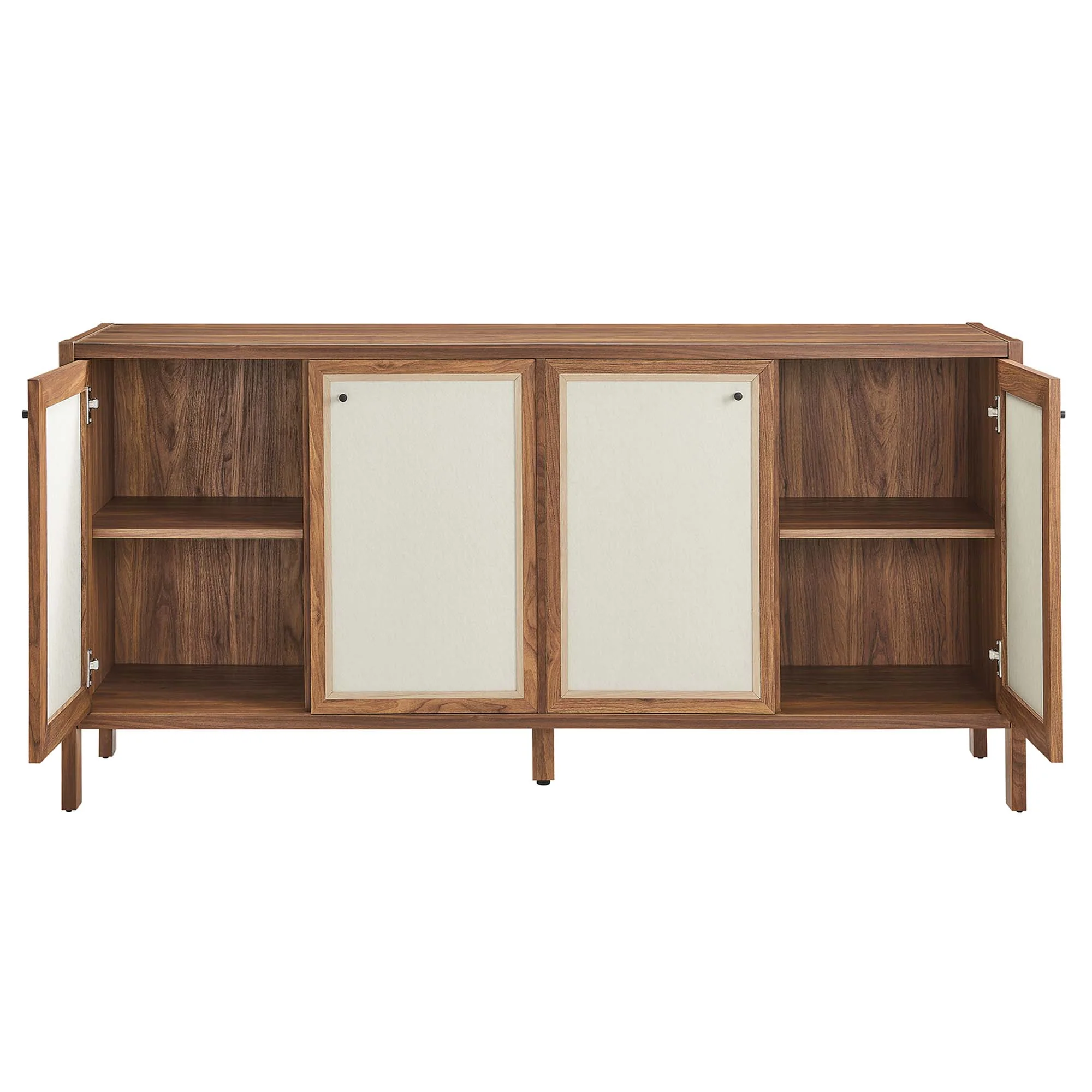 Capri 65" Wood Grain Sideboard Storage Cabinet by Modway - Image 6