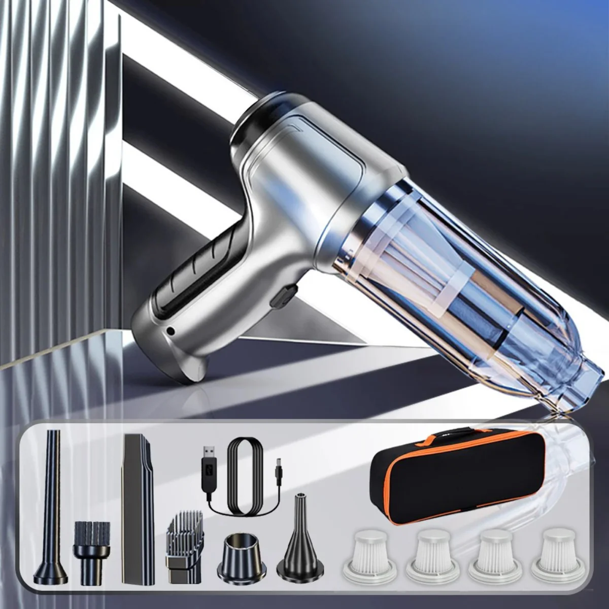 Car Handheld Vacuum Cleaner – 95000PA High Power Wireless Cordless Cleaner - Image 11