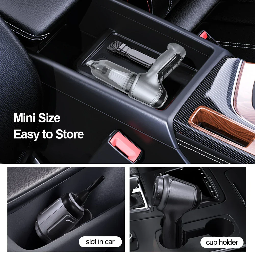 Car Handheld Vacuum Cleaner – 95000PA High Power Wireless Cordless Cleaner - Image 5