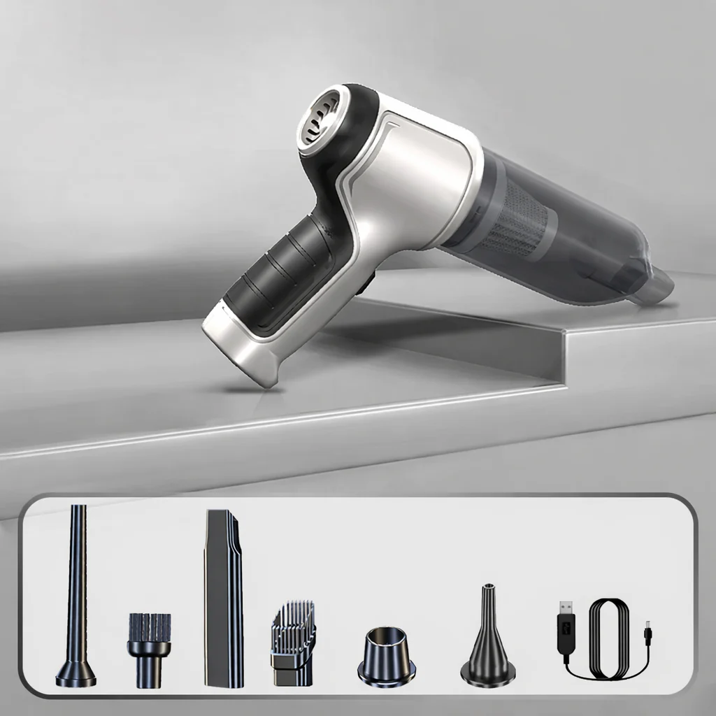 Car Handheld Vacuum Cleaner – 95000PA High Power Wireless Cordless Cleaner - Image 8