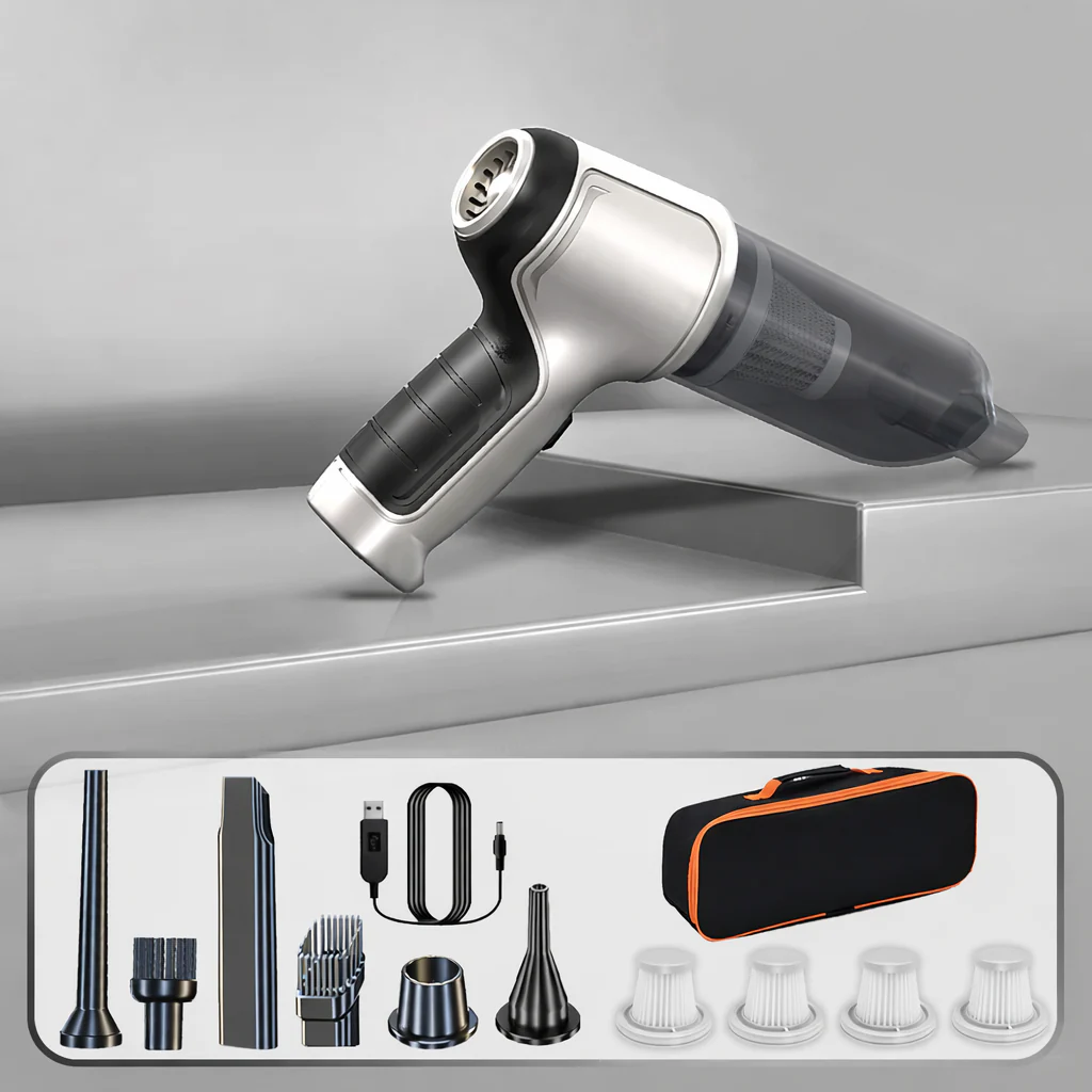 Car Handheld Vacuum Cleaner – 95000PA High Power Wireless Cordless Cleaner - Image 9