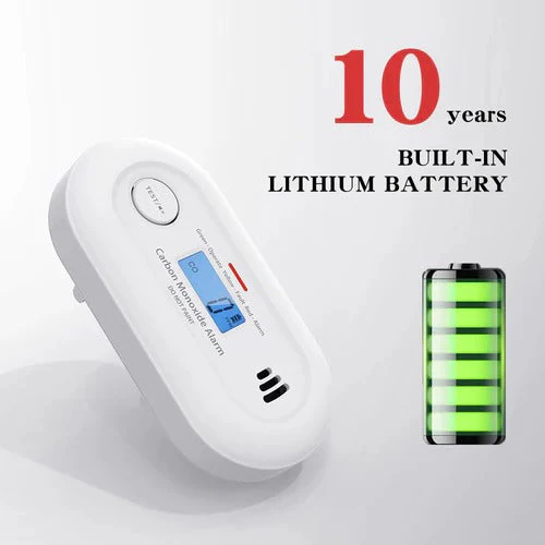 Carbon Monoxide Detector 10-Year Battery LCD Display 85dB Alarm - Image 4