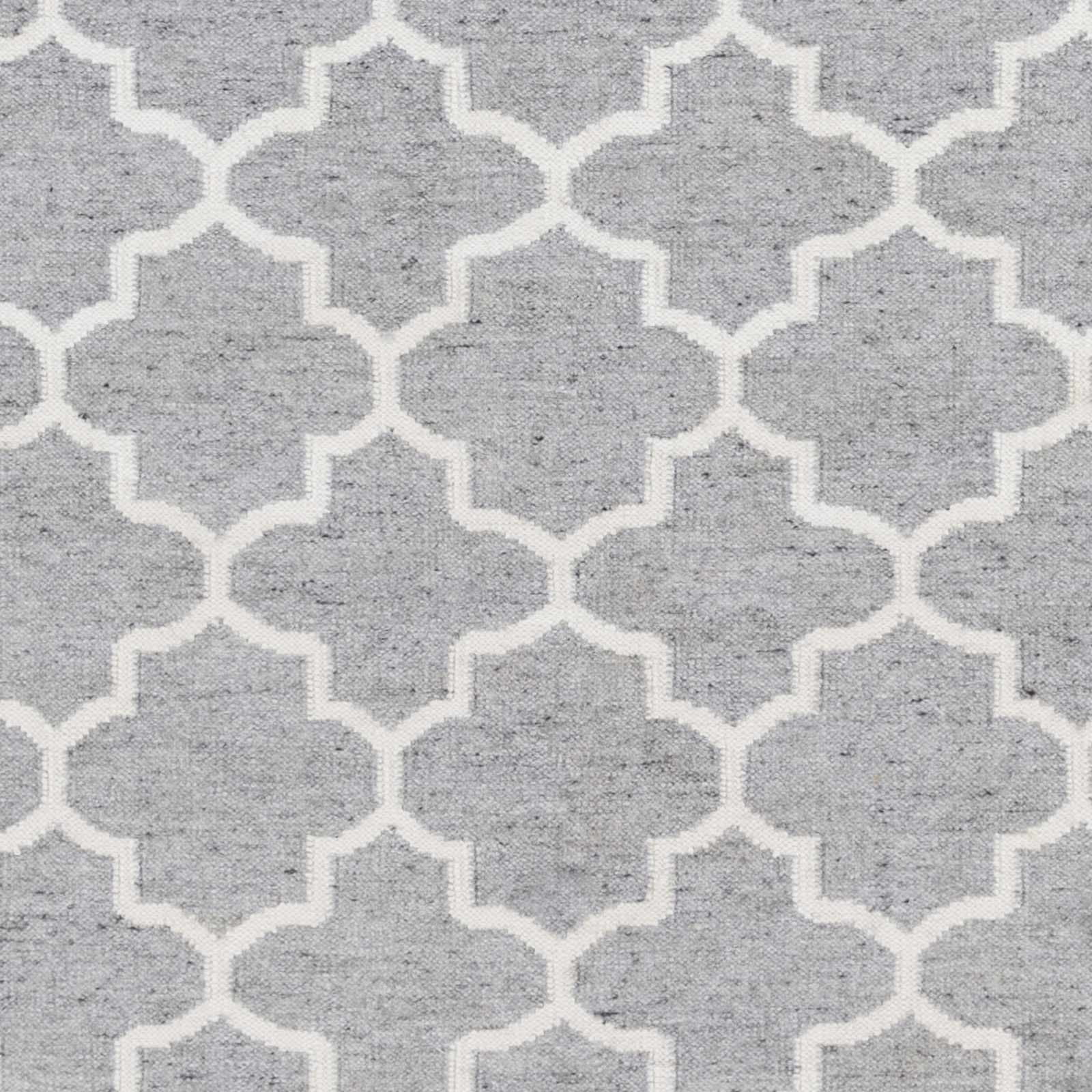 Cardin Charcoal Trellis Wool&Viscose Rug - Clearance - Image 6