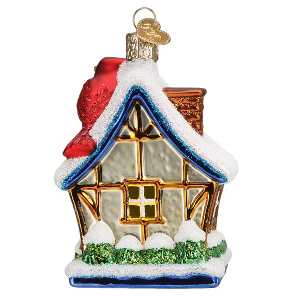 Cardinal Birdhouse Ornament - Image 4