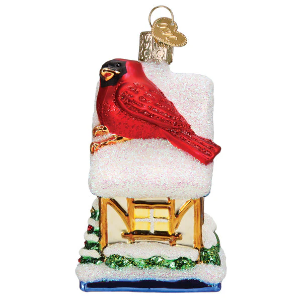 Cardinal Birdhouse Ornament - Image 5