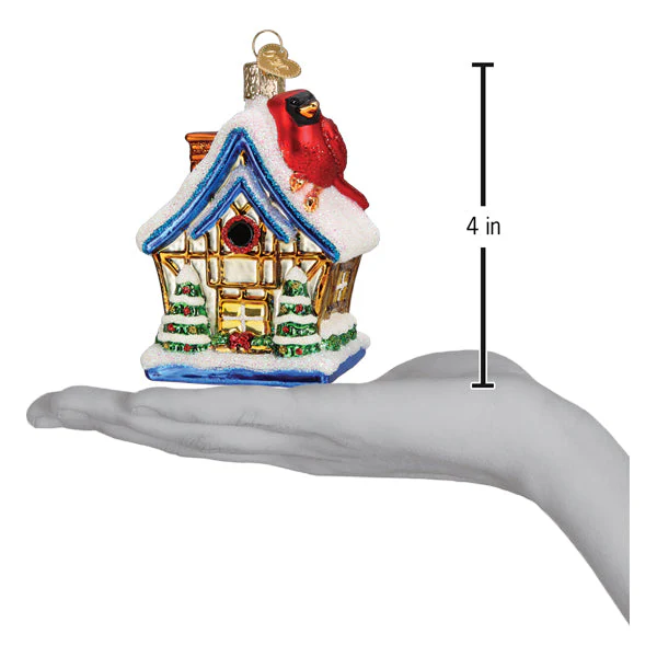 Cardinal Birdhouse Ornament - Image 6