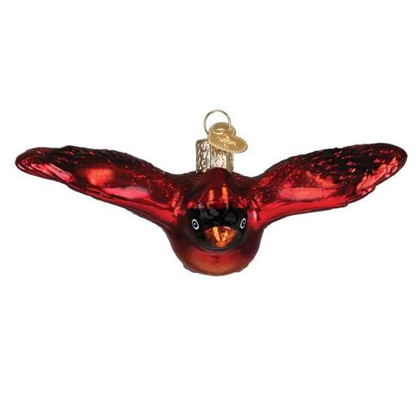 Cardinal In Flight Ornament - Image 3