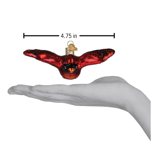 Cardinal In Flight Ornament - Image 5