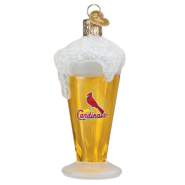 Cardinals Glass of Beer Ornament - Image 3