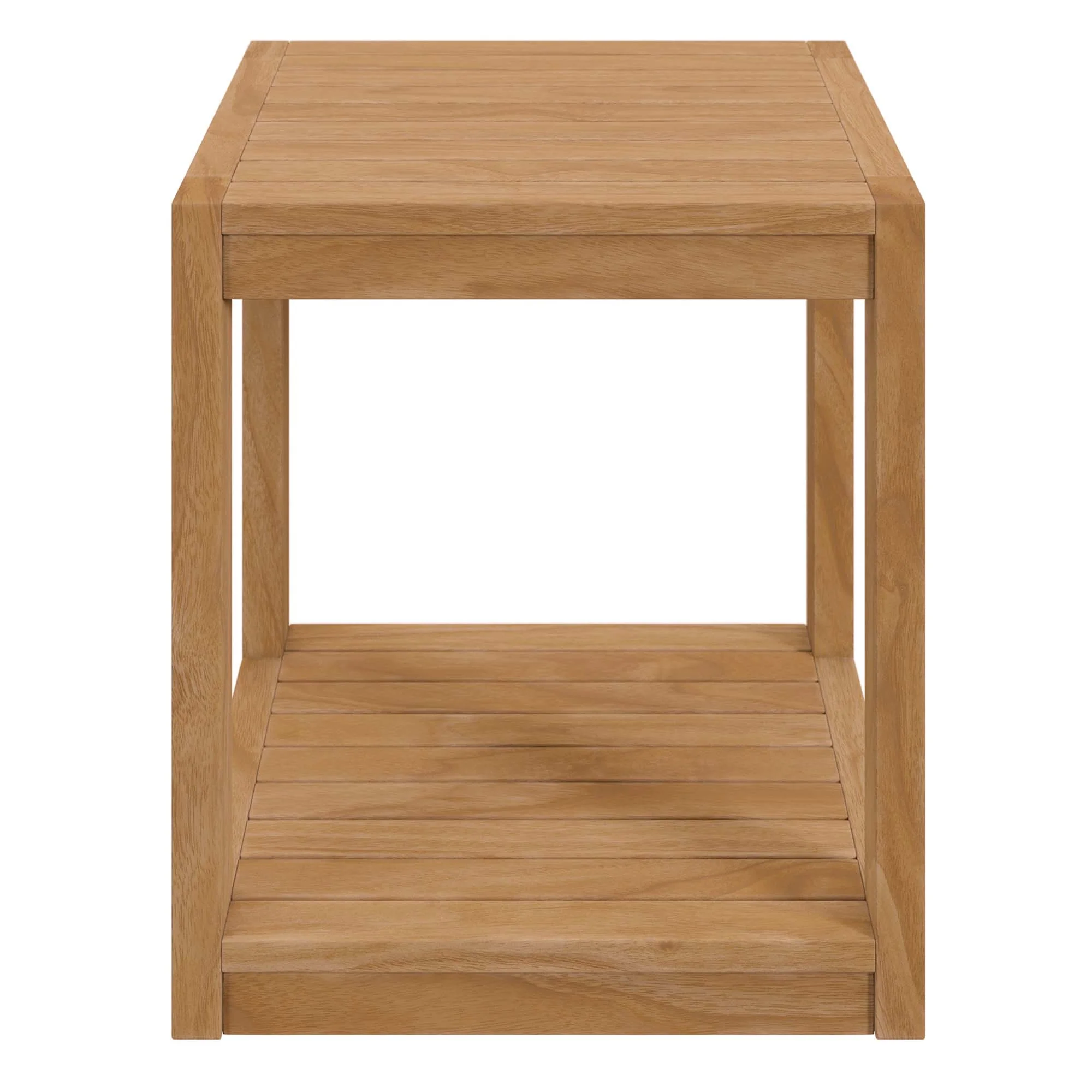 Carlsbad Teak Wood Outdoor Patio Side Table by Modway - Image 3