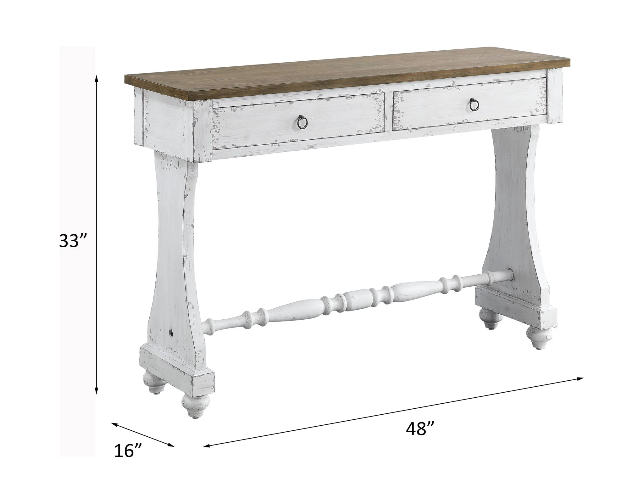 Carminda - Console Table - Antique White - Image 2