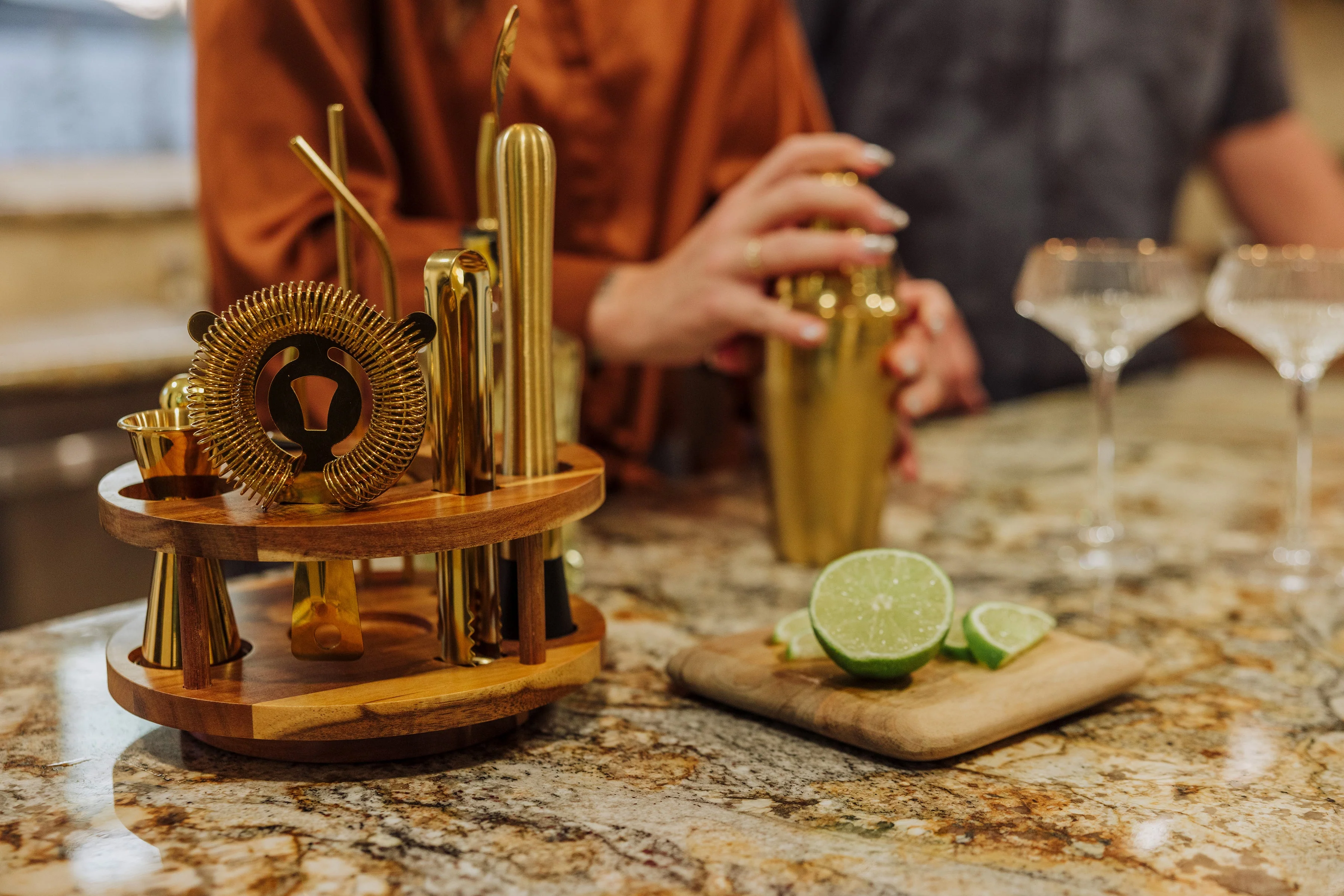 Carousel Lazy Susan Bar Set - Image 2