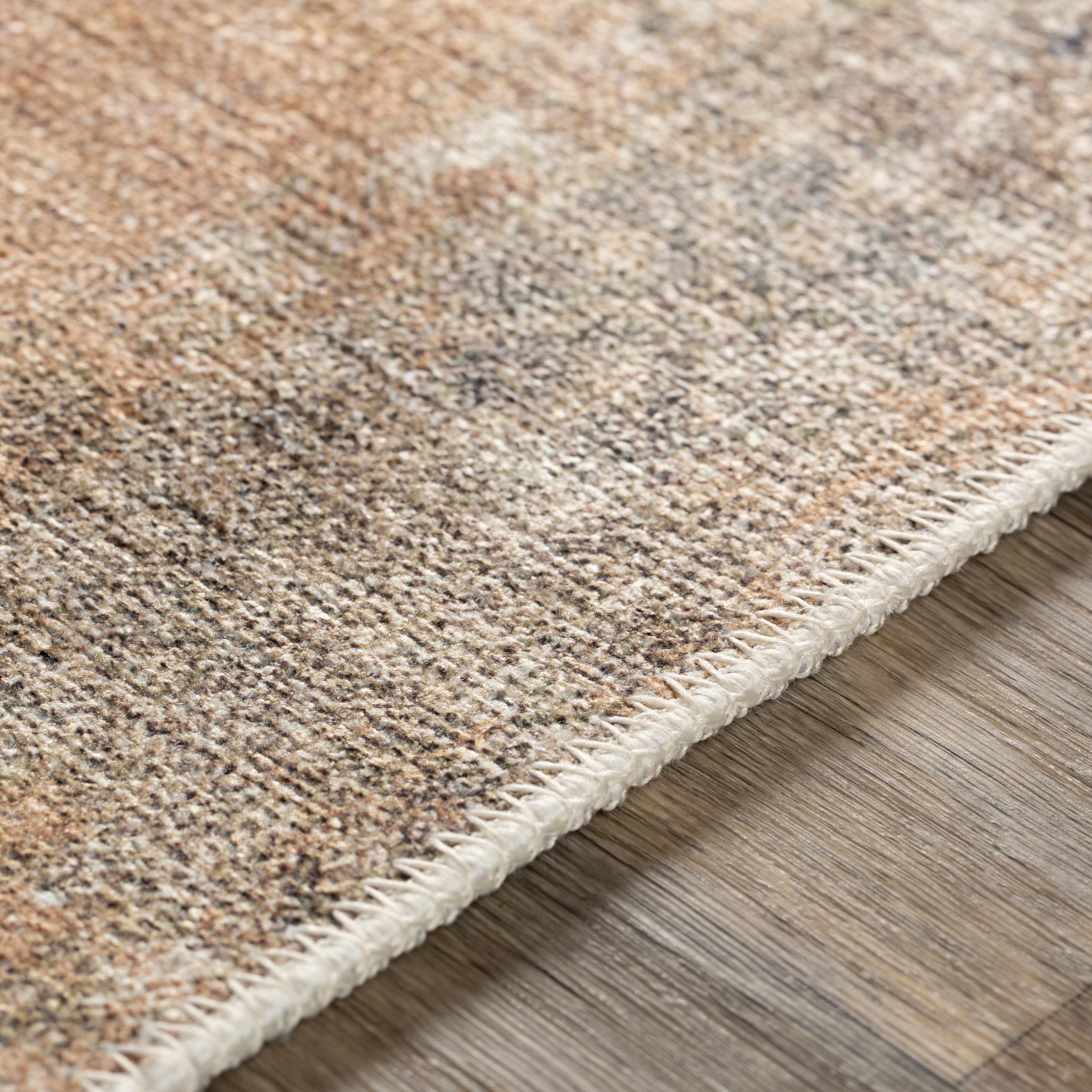 Carrabelle Peach Washable Area Rug - Clearance - Image 14